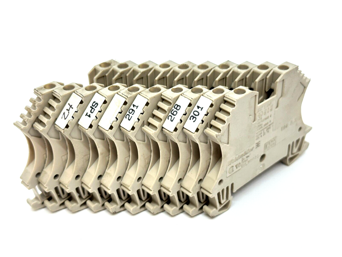 Weidmuller WDU 2.5 Terminal Block 600V LOT OF 10 - Maverick Industrial Sales