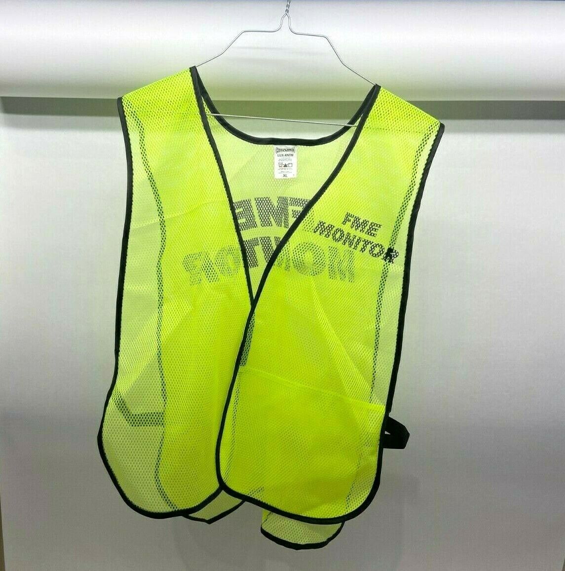TY-FLOT FMEVESTXL Safety Vest Neon Green FME MONITOR X-Large 43-46 Chest - Maverick Industrial Sales
