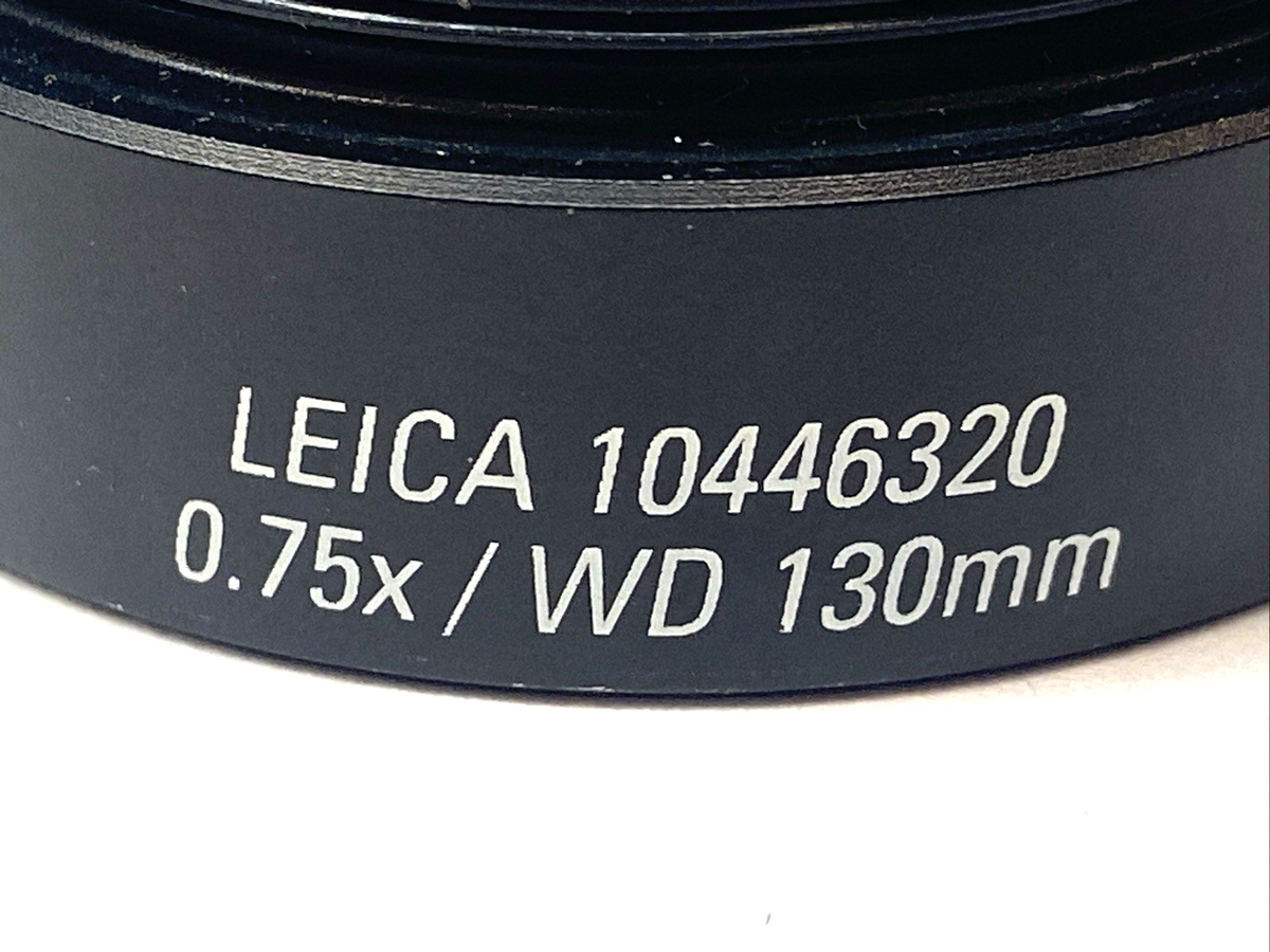 10446320 | Leica Objective Lens For Microscope 0.75x / WD 130mm- Used - Maverick Industrial Sales
