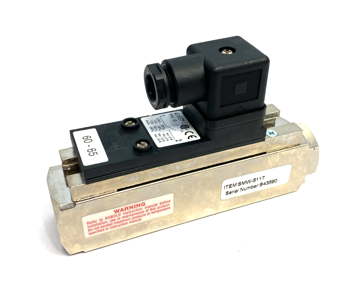 KoBold SMW-5117 High Pressure All-Metal Flowmeter Switch, Displacer - Maverick Industrial Sales