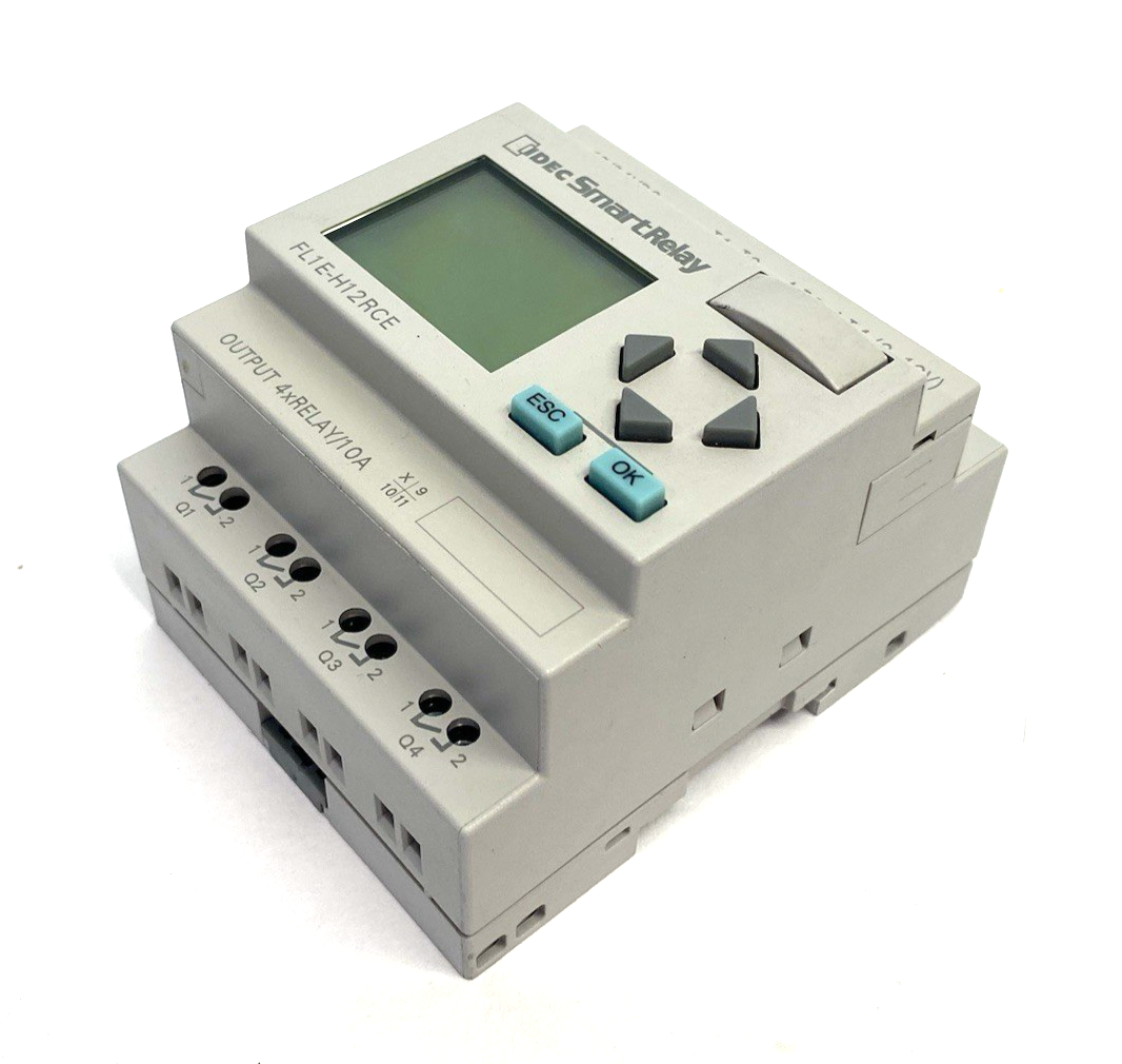 IDEC FL1E-H12RCE SmartRelay Programmable CPU 8xDC Input, 4xRELAY/10A Output - Maverick Industrial Sales