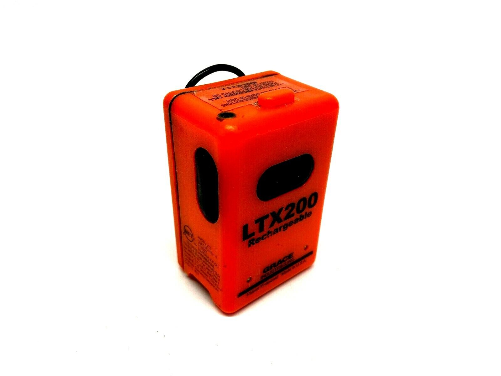 Grace LTX200 Rechargeable Man-down Safety Alarm w/ D-Ring and Grip Clip - For parts or not working - Maverick Industrial Sales