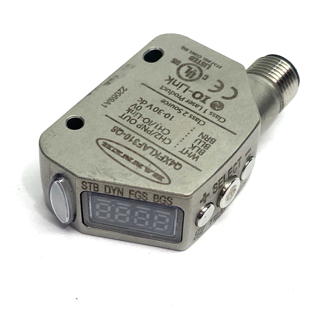 Q4XFKLAF310-Q8 | Banner IO-Link Rugged Laser Distance Sensor, Adjustable Fld 97341 - Used - Maverick Industrial Sales