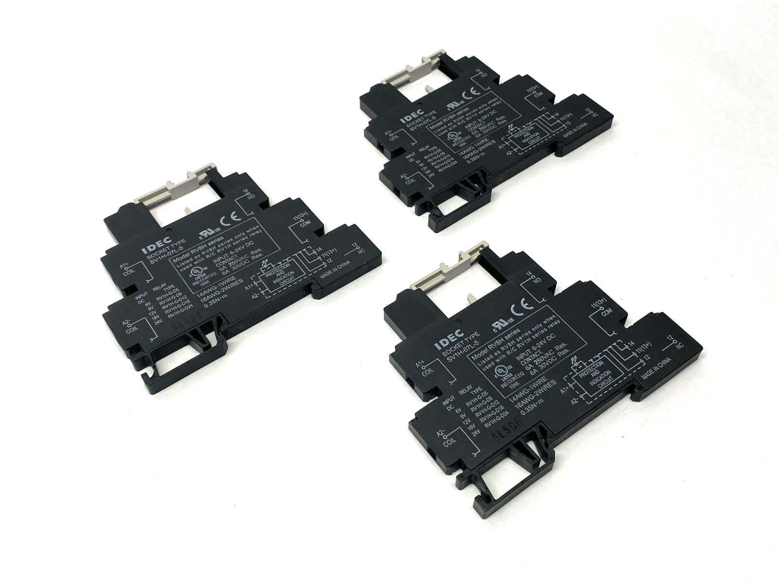 Idec SV1H-07L-5 Socket Type Interface Relay LOT OF 3 - Maverick Industrial Sales