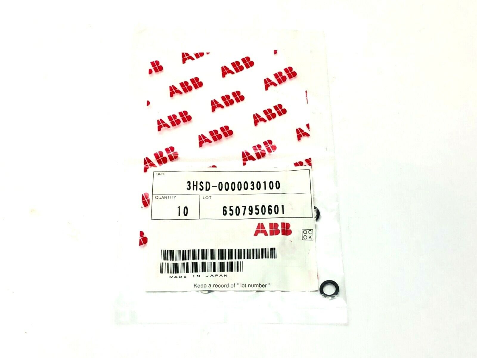 ABB 3HSD-0000030100 O-Ring Paint Seal PKG OF 10 - Maverick Industrial Sales