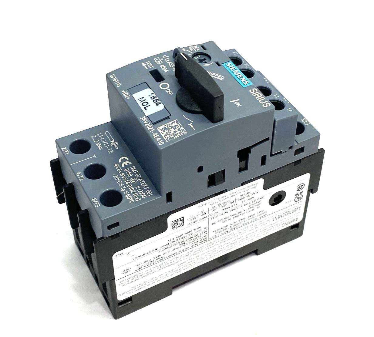 Siemens 3RV2021-4EA10 SIRIUS Motor Protection Circuit Breaker Size S00 - Maverick Industrial Sales