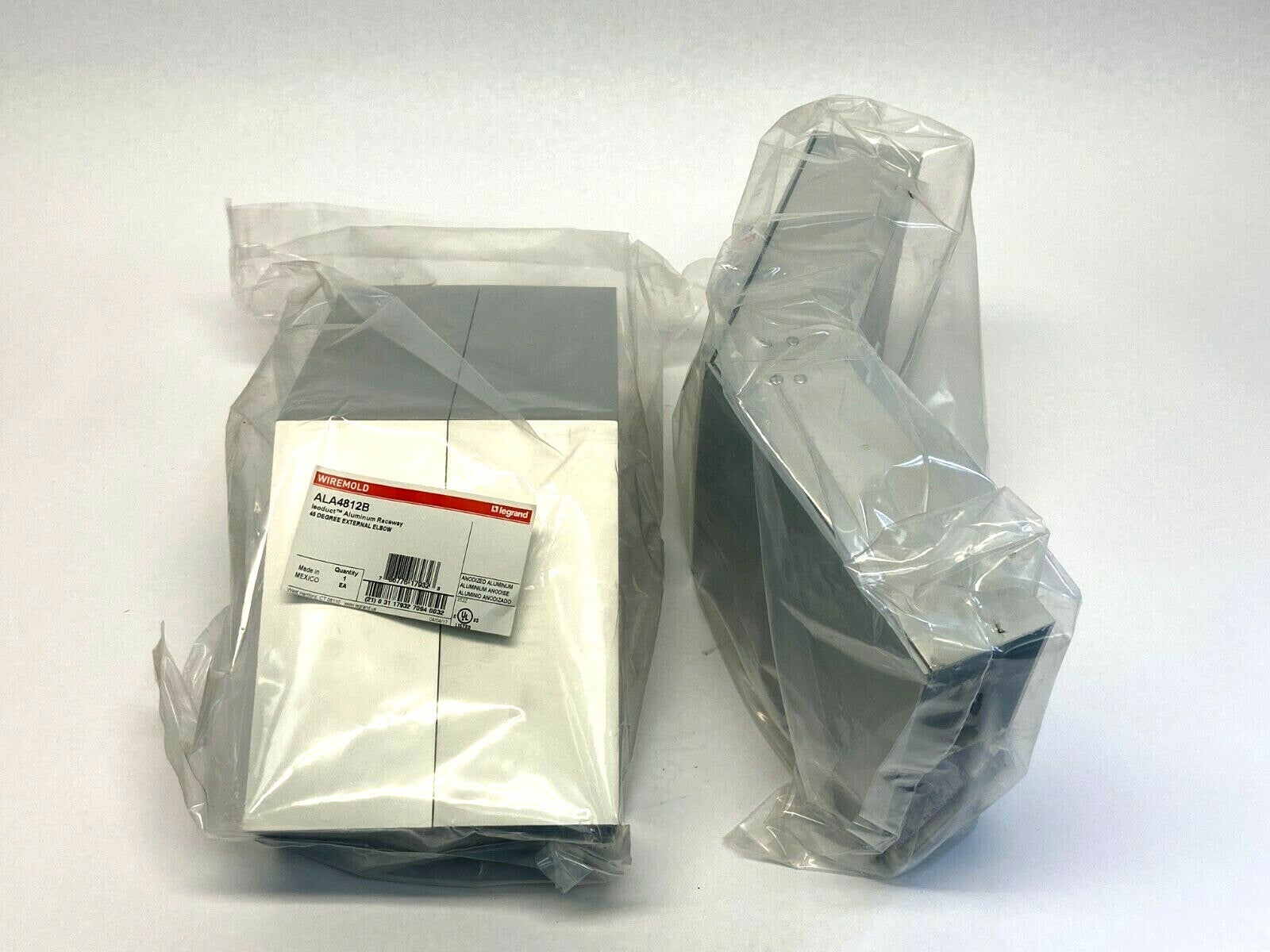 Wiremold ALA4812B Isoduct Aluminum Raceway 45 Degree External Elbow BOX OF 2 - Maverick Industrial Sales