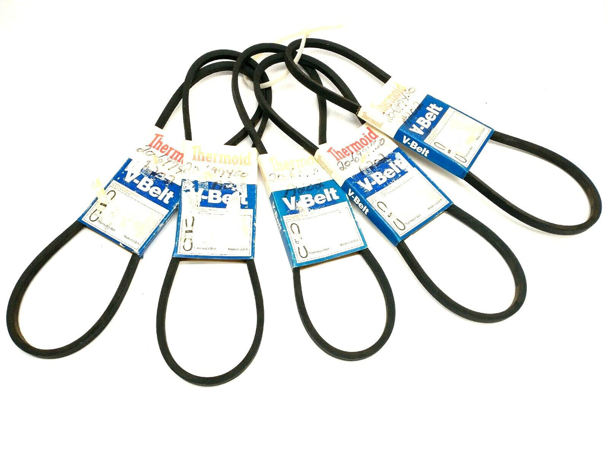 4L400 | Thermoid FHP Glasstex V-Belt 1/2" x 40" LOT OF 5 - New – Open box - Maverick Industrial Sales