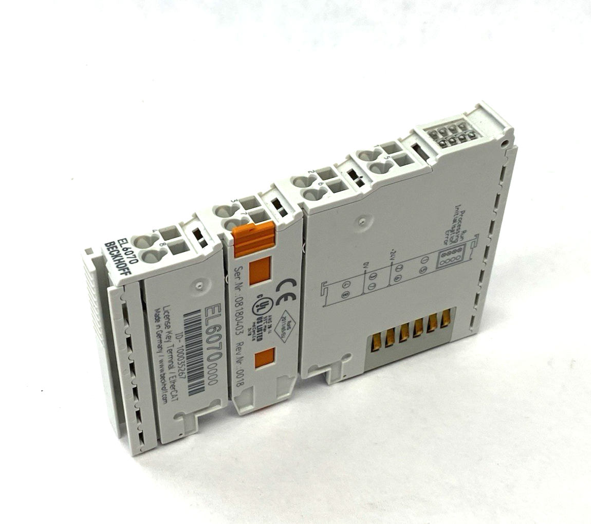 Beckhoff EL6070 EtherCAT Terminal, license key for TwinCAT 3.1 - Maverick Industrial Sales