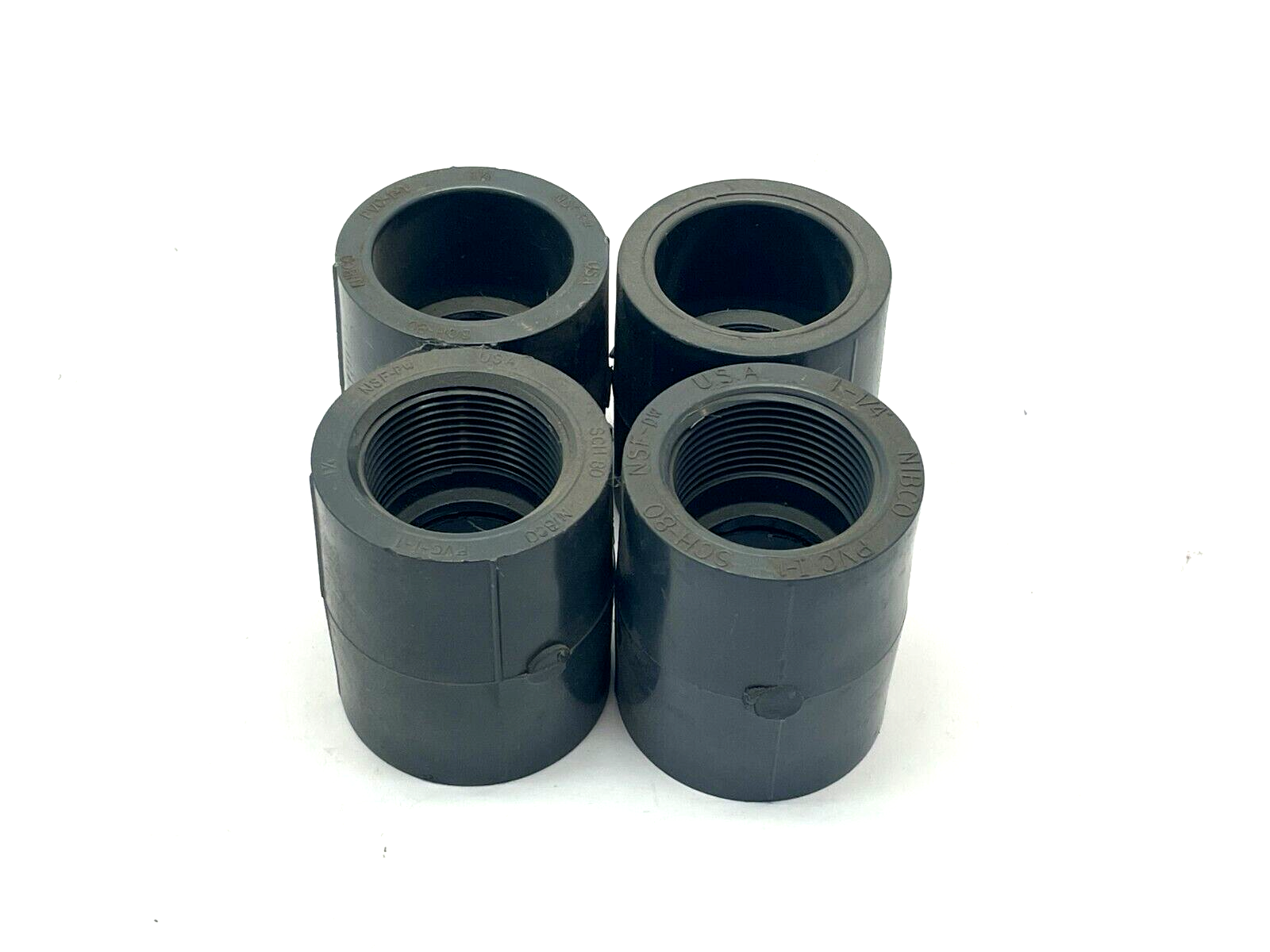 Nibco Coupling 1-1/4" SLIP x Thread SCH 80 PVC-I-1 - New – Open box - Maverick Industrial Sales