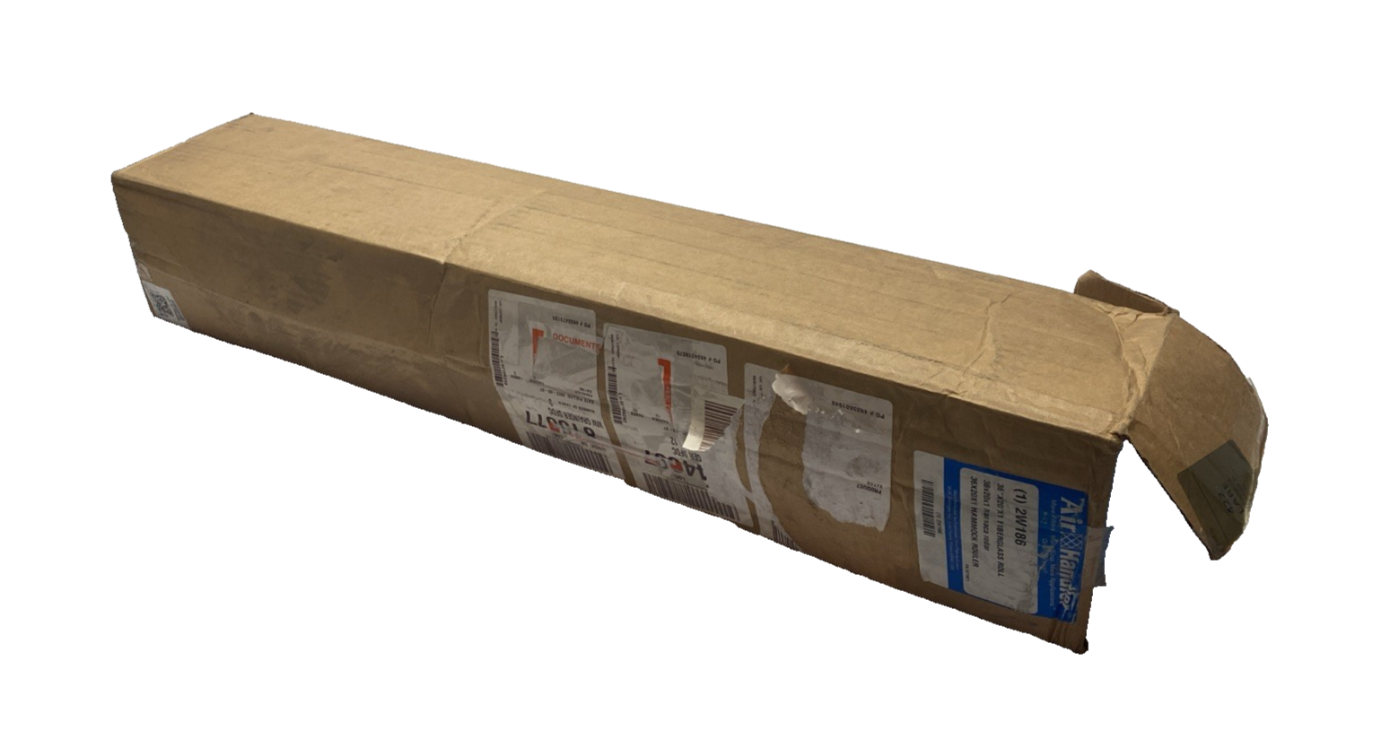 Air Handler 2W186 Fiberglass Air Filter Roll MERV 7, 36 in x 20 ft x 1 in - Maverick Industrial Sales