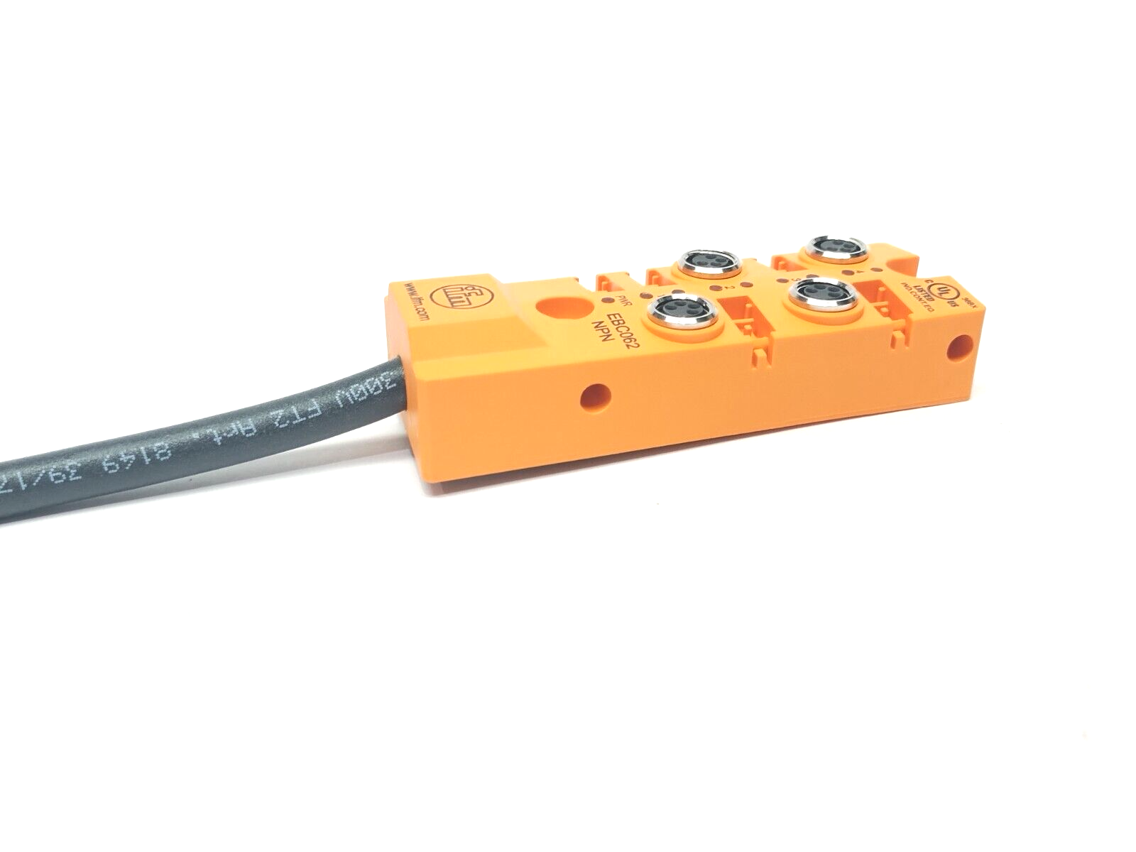 ifm EBC062 4-Port M8 4-Pin Wiring Block 10m Leads ZDO4F049MSJ0010H10 - New – Open box - Maverick Industrial Sales