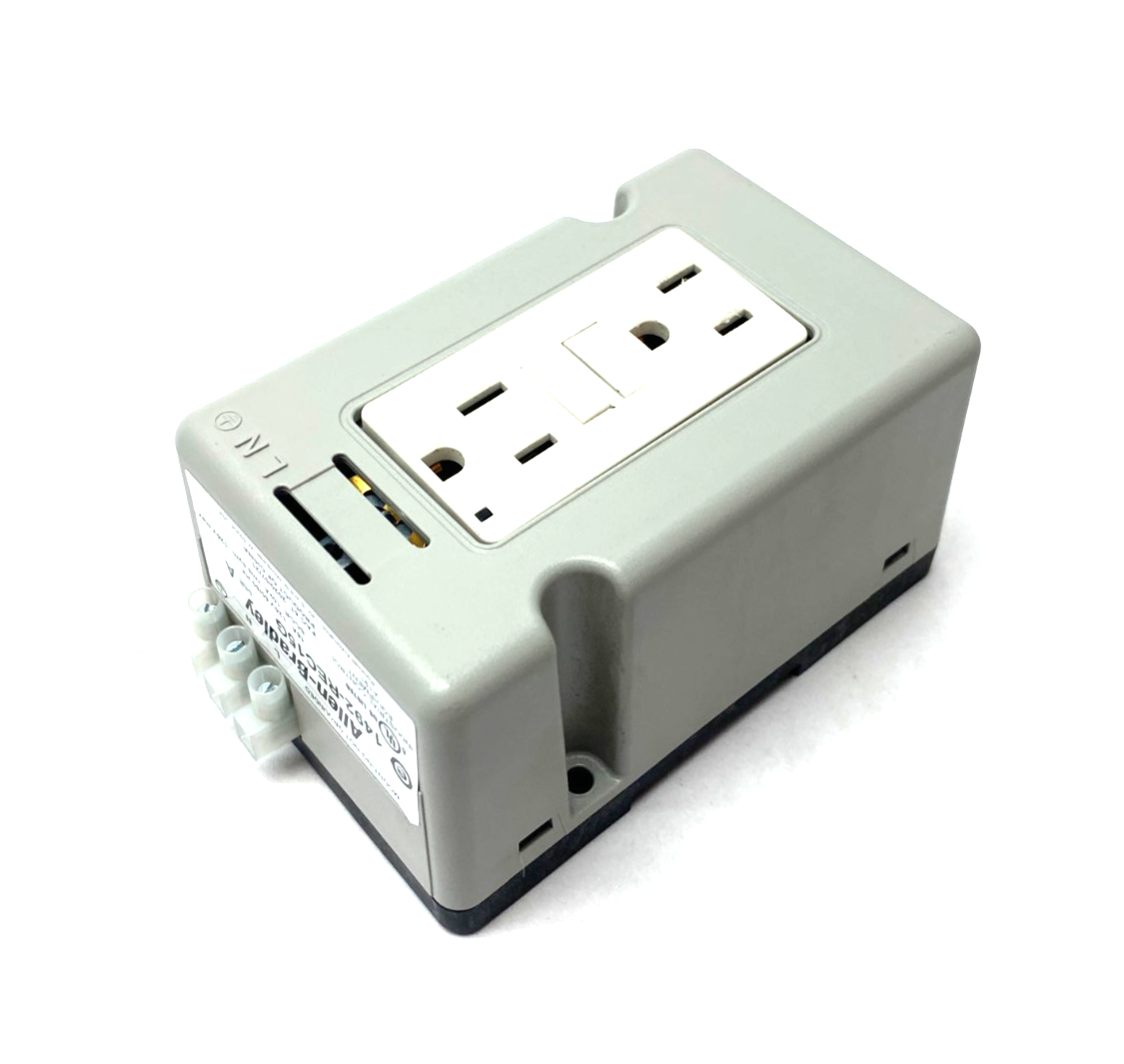 Allen Bradley 1492-REC15G Ser. A Duplex Receptacle 15A DIN Mount - Used - Maverick Industrial Sales