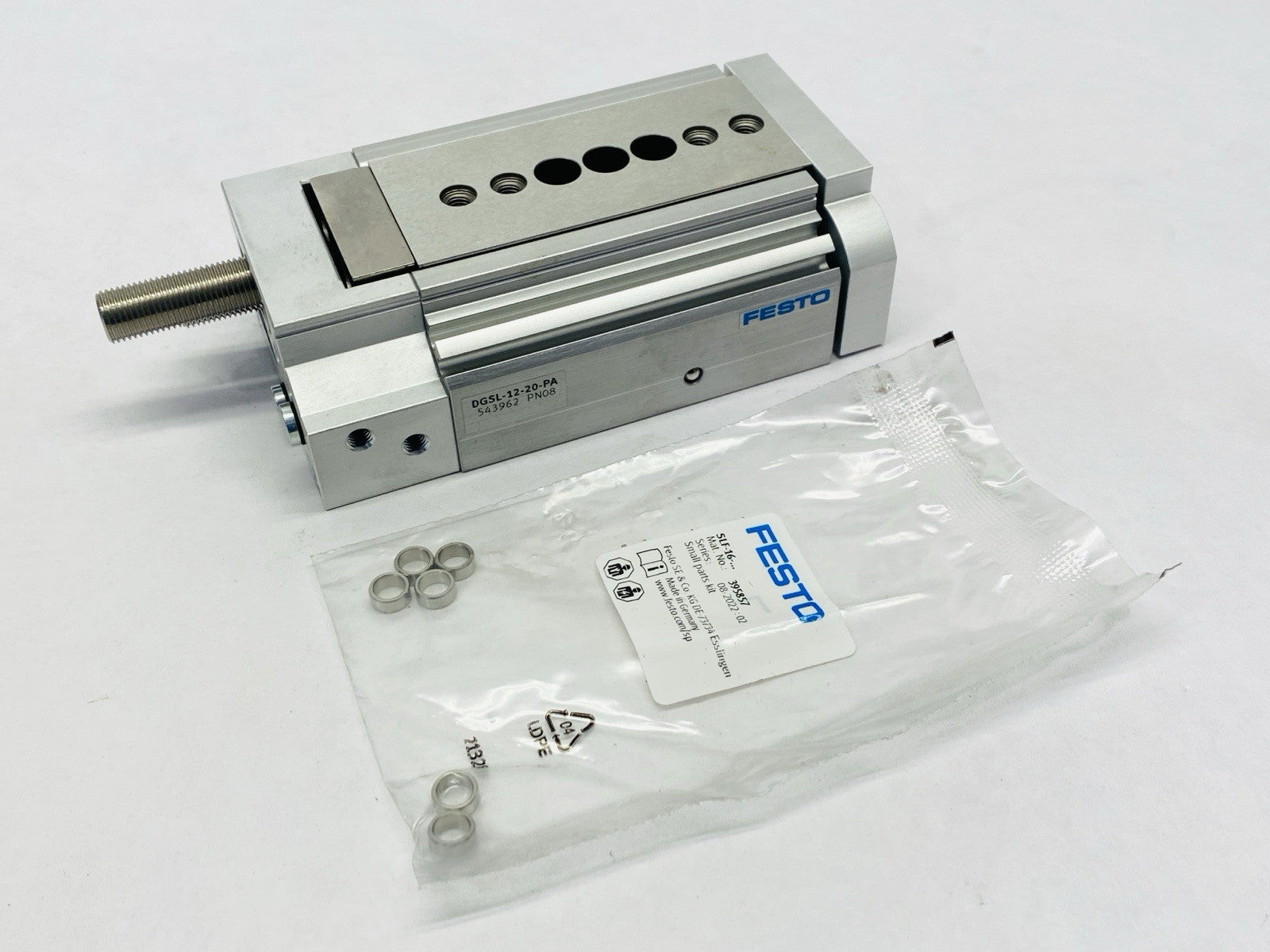 Festo DGSL-12-20-PA Pneumatic Mini Slide 16mm Diam 20mm Stroke 543962 - Maverick Industrial Sales