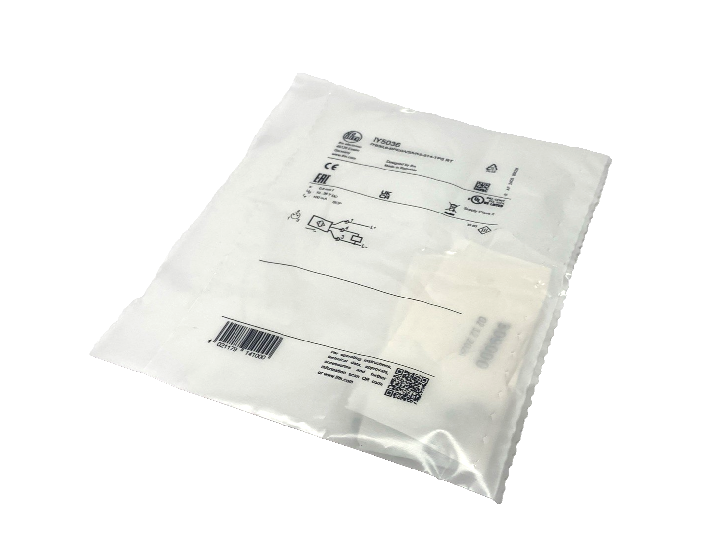 ifm IY5036 Inductive Sensor IYB30,8-BPKG/V2A/AS-514 RT - New - Maverick Industrial Sales