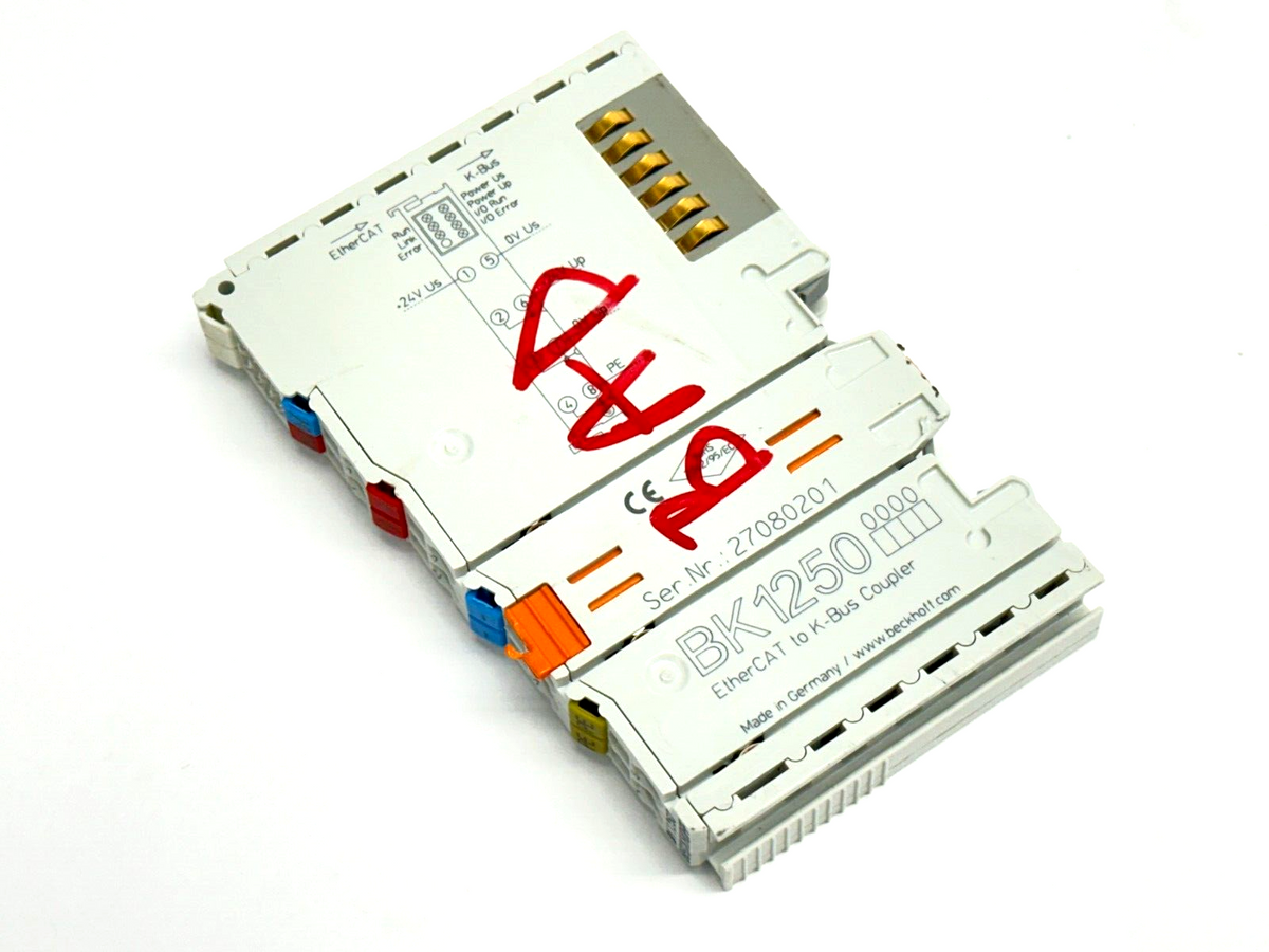 BK1250 | Beckhoff Compact Coupler Between EtherCAT Terminals and Bus Terminals - For parts or not working - Maverick Industrial Sales