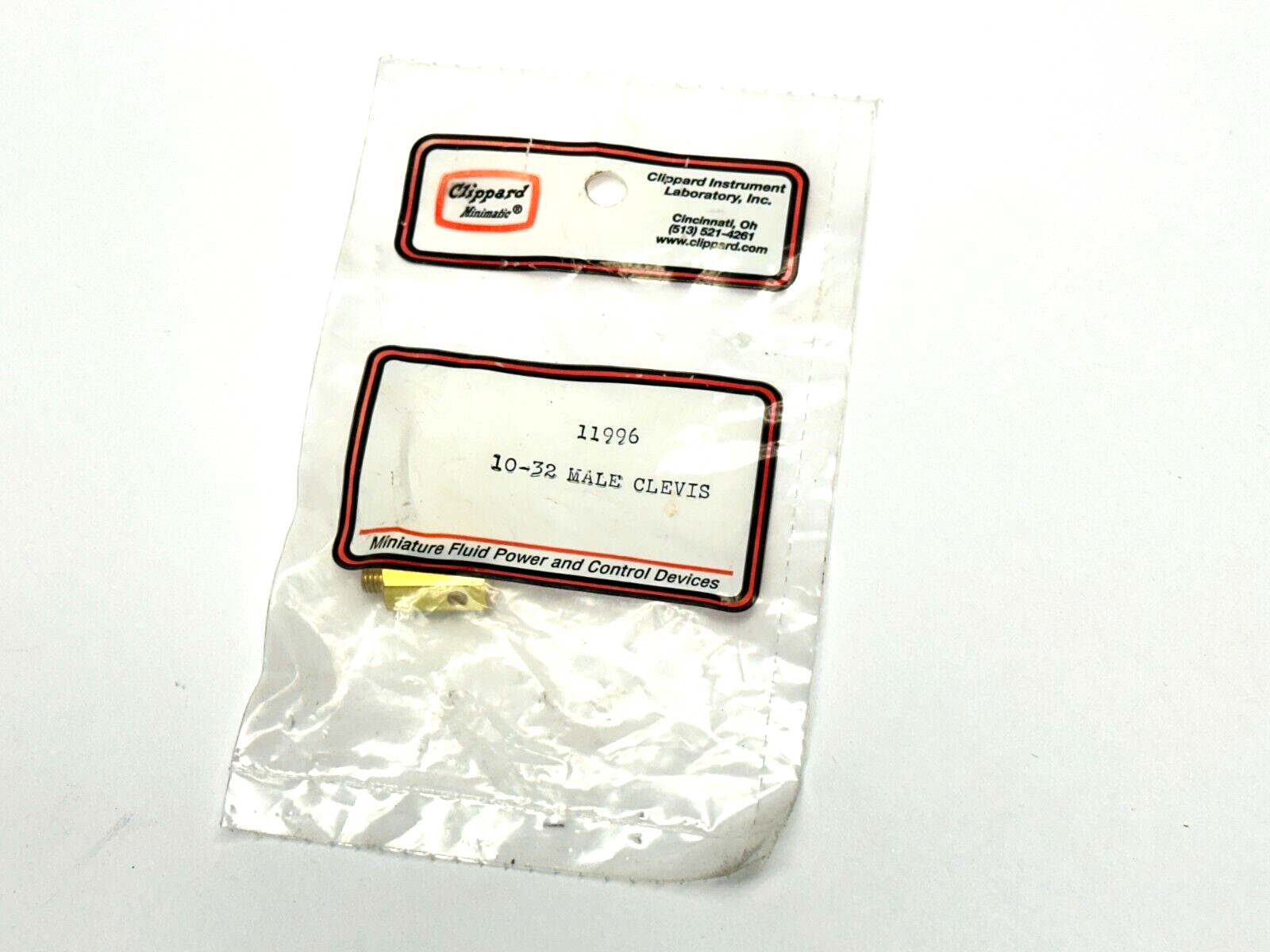 11996 | Clippard #10-32 Male Rod Clevis - New - Maverick Industrial Sales