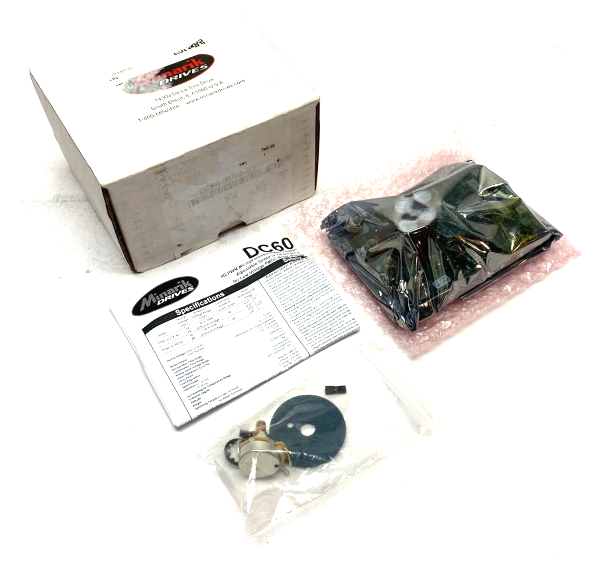 Minraik Drives DC60-36/48-4Q Low Voltage Motor Control Drive DC60-4Q Series - New – Open box - Maverick Industrial Sales