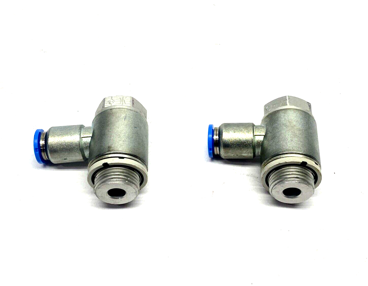 Festo GRLA-3/8-QS-8-D One-Way Flow Control Valve G3/8 8mm Tube 193150 LOT OF 2 - Maverick Industrial Sales
