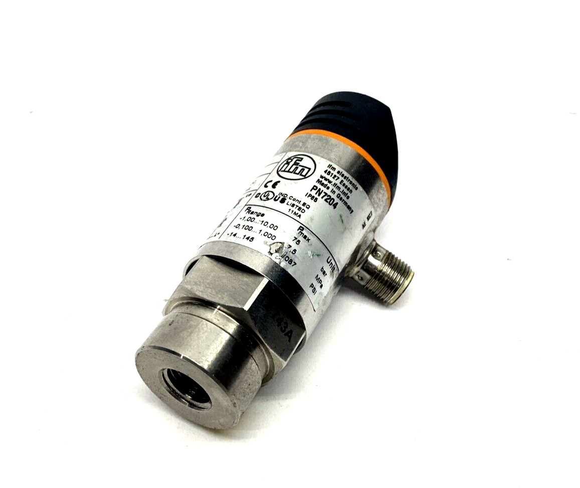 ifm PN7204 Pressure Sensor w/ Display PN-010-RBN14-QFRKG/US/ /V - Used - Maverick Industrial Sales