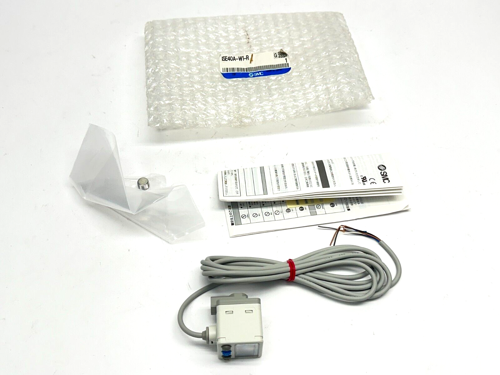 SMC ISE40A-W1-R Digital Pressure Sensor 45mA 12-24VDC - New – Open box - Maverick Industrial Sales