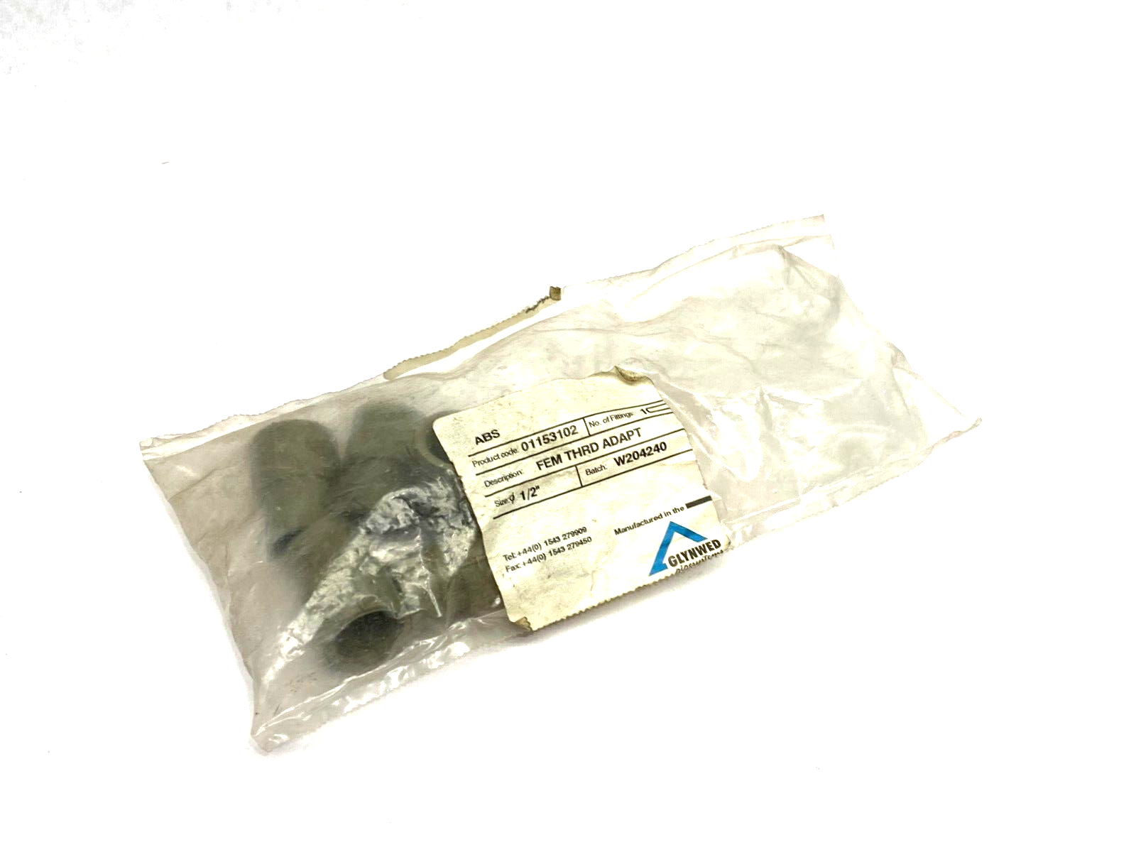 ABS Durapipe 01153102 Threaded Female Adapter Fitting 1/2" Class D PKG OF 6 - Maverick Industrial Sales