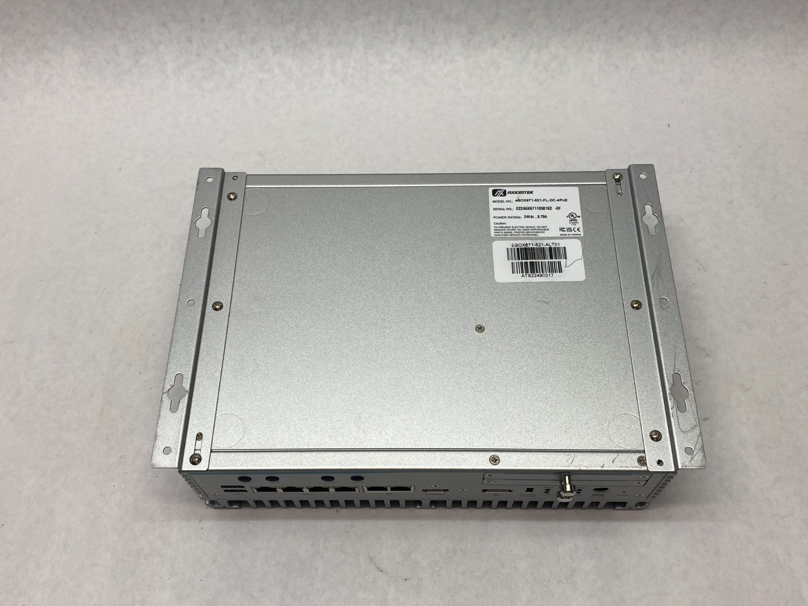 Axiomtek eBOX671-521-FL-DC-4PoE Fanless Embedded System w/ Intel® Core™ i5-8500T - Maverick Industrial Sales