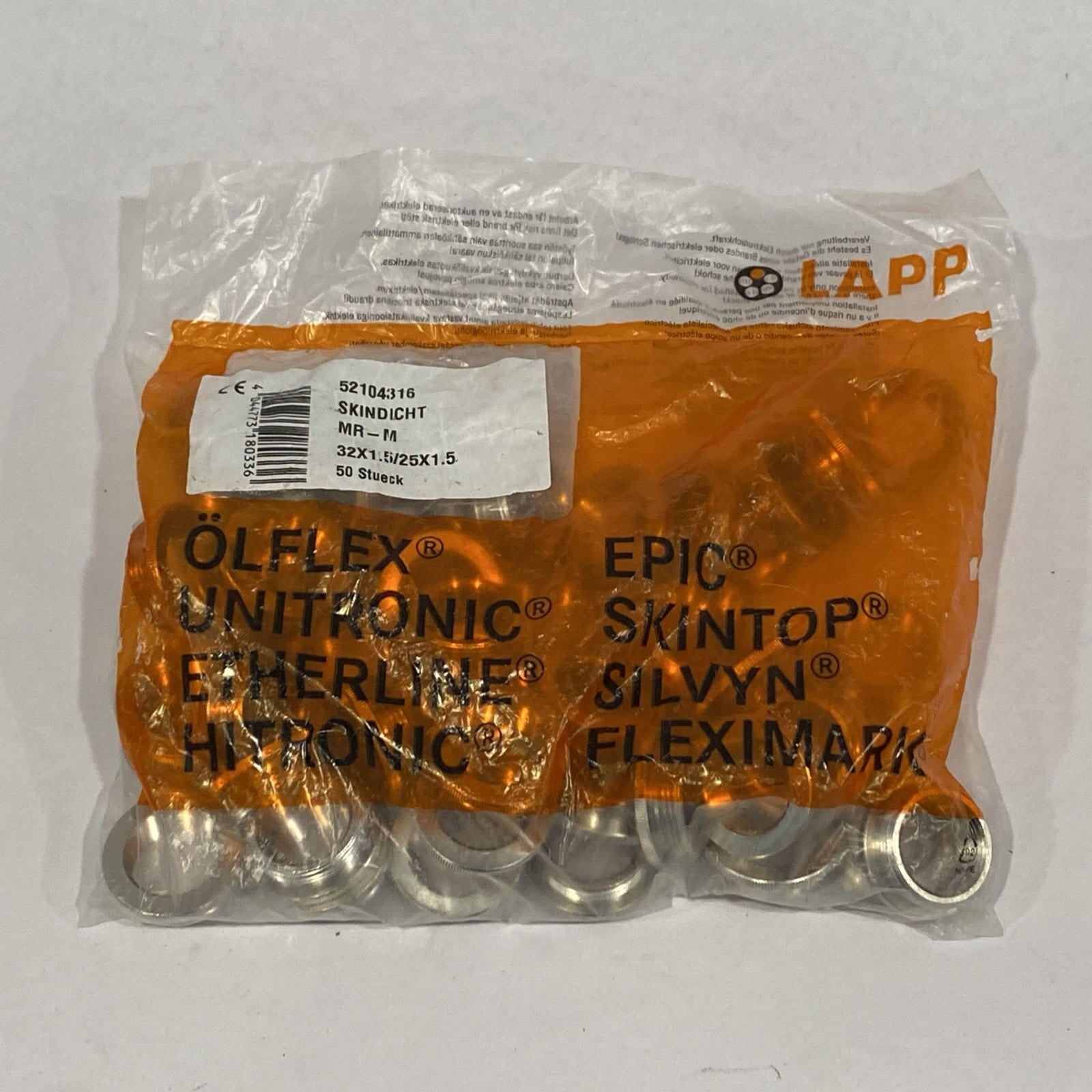 Lapp 52104316 Reducer Brass 32x1.5 / 25x1.5 M32/25 PKG OF 50 - Maverick Industrial Sales