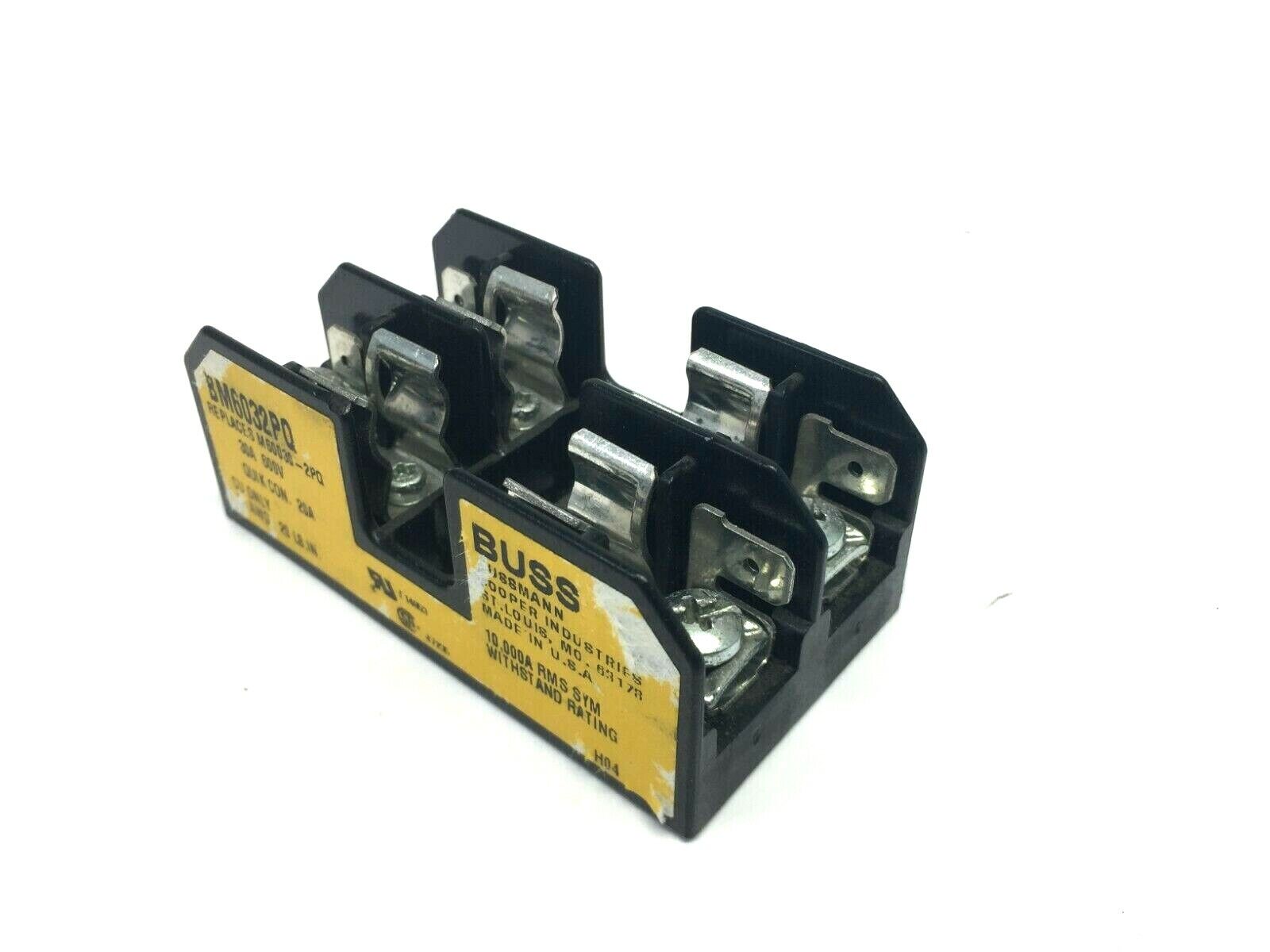 BM6032PQ | Bussmann Fuseholder 2-Pole - Used - Maverick Industrial Sales