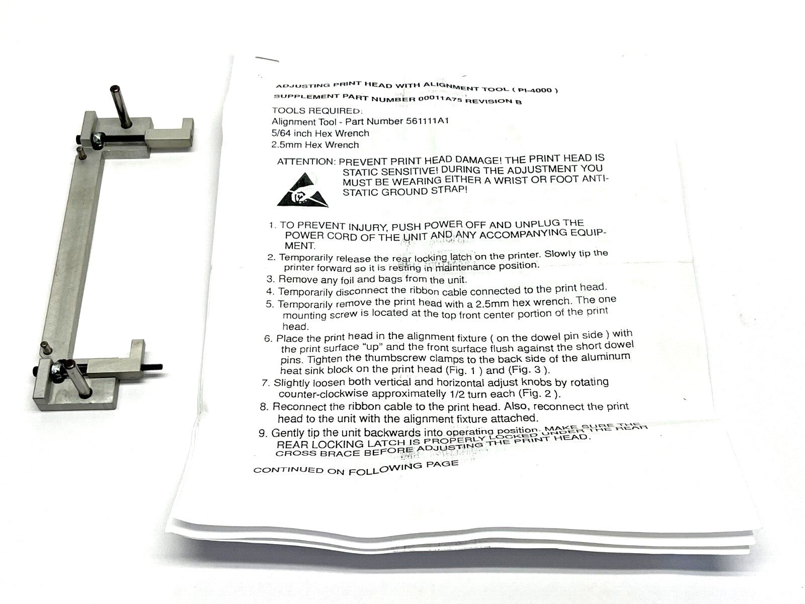 Automated Packaging Systems 561111A1 Alignment Tool for PI-4000 - Maverick Industrial Sales