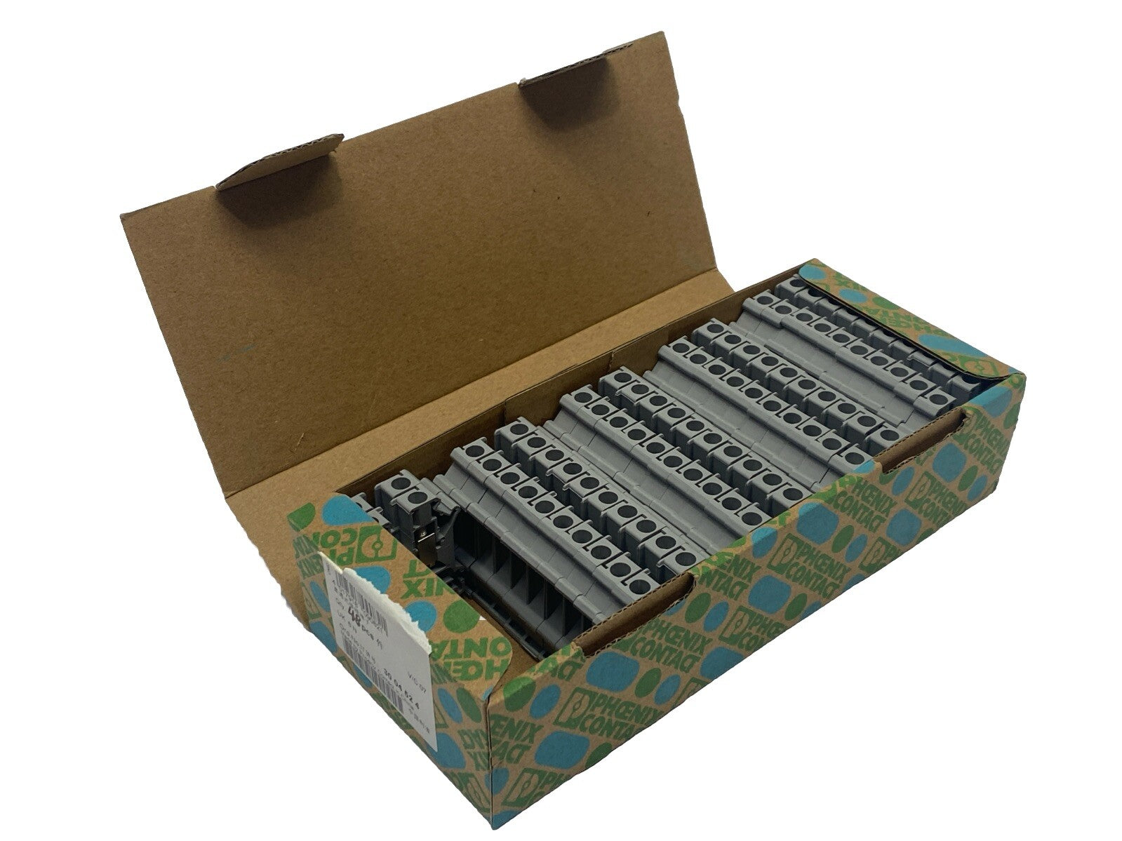 Phoenix Contact Typ UK 6 N Feed Through Terminal Block 3004524 PKG OF 42 - New – Open box - Maverick Industrial Sales