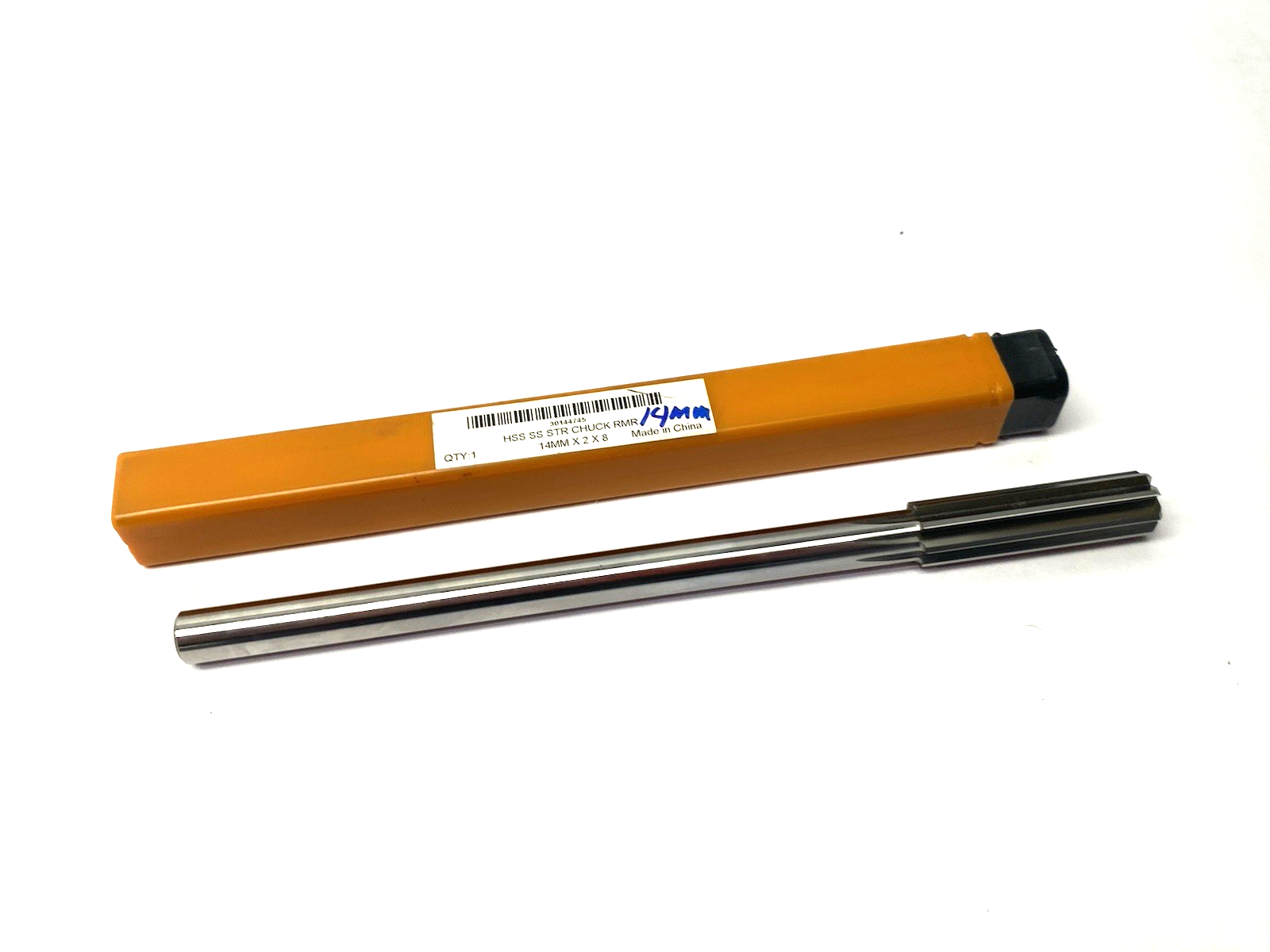 30144745 | Hertel Chucking Reamer 8" OAL, 2" Flute Length, Straight, 14mm HSS - New – Open box - Maverick Industrial Sales