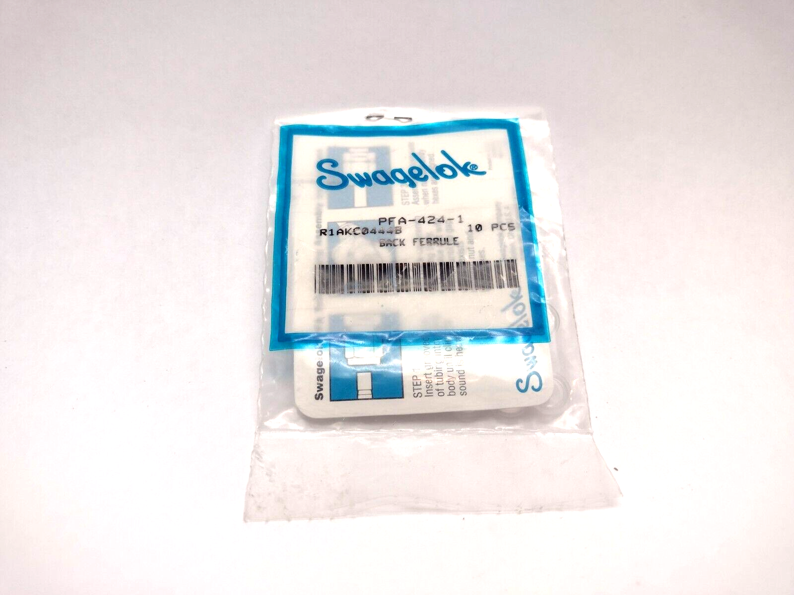 Swagelok PFA-424-1 R1AKC0444B Back Ferrule 10pcs - New - Maverick Industrial Sales