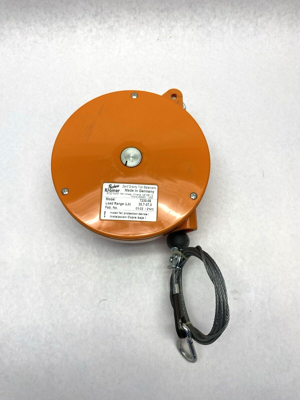 Packers Kromer 7230-05 Zero Gravity Tool Balancer 28,7-37,0 lb - Used - Maverick Industrial Sales