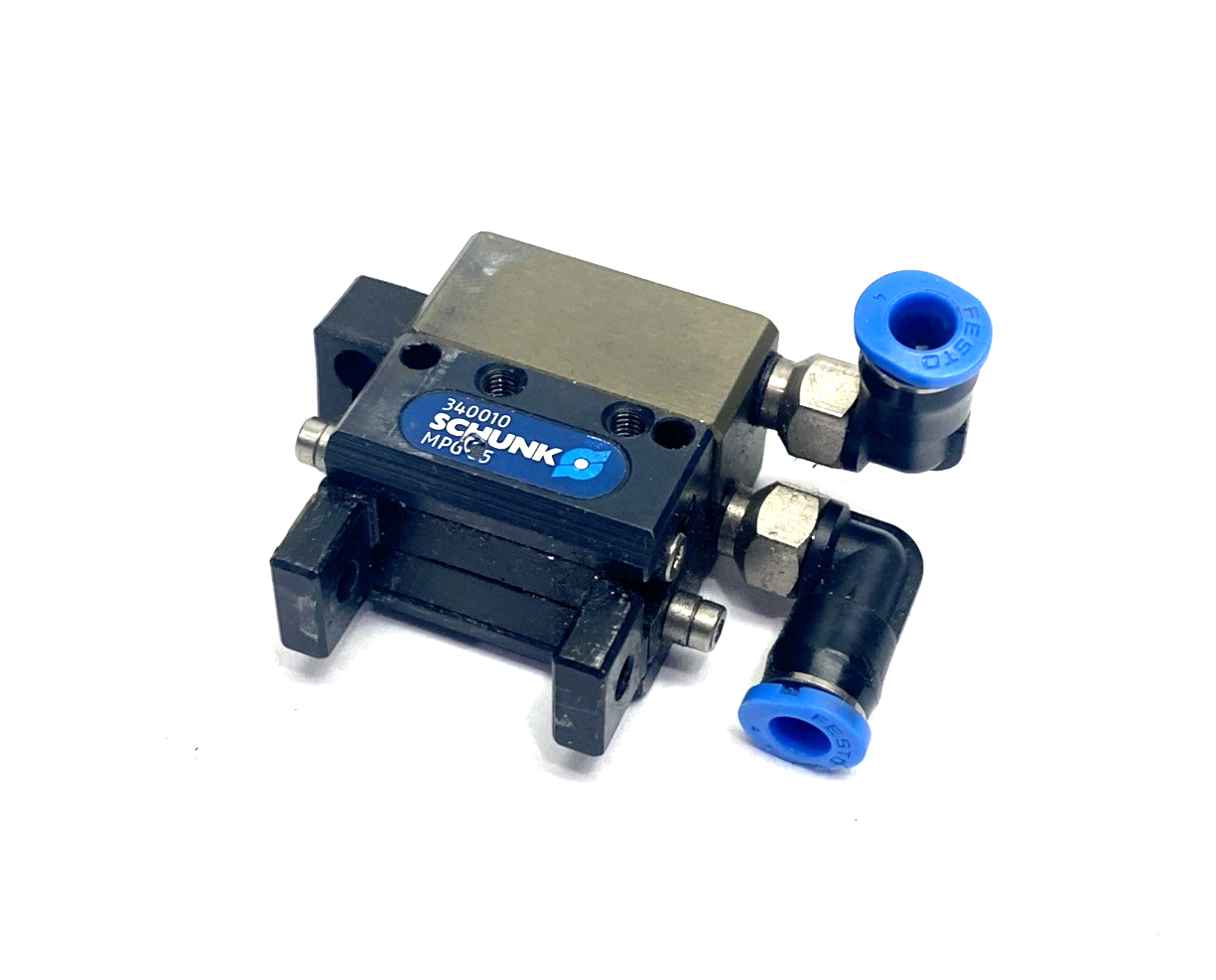 MPG 25 | Schunk 2-Jaw Pneumatic Parallel Gripper, 340010 - Used - Maverick Industrial Sales