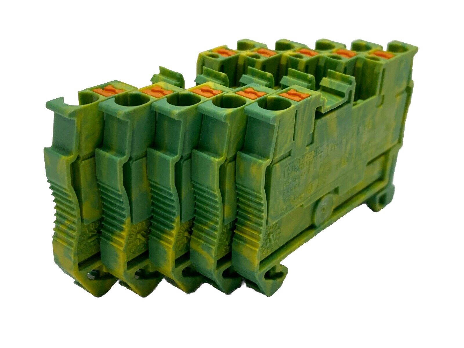 Phoenix Contact PT 2,5-PE Ground Terminal Block Green/Yellow 3209536 LOT OF 5 - New – Open box - Maverick Industrial Sales