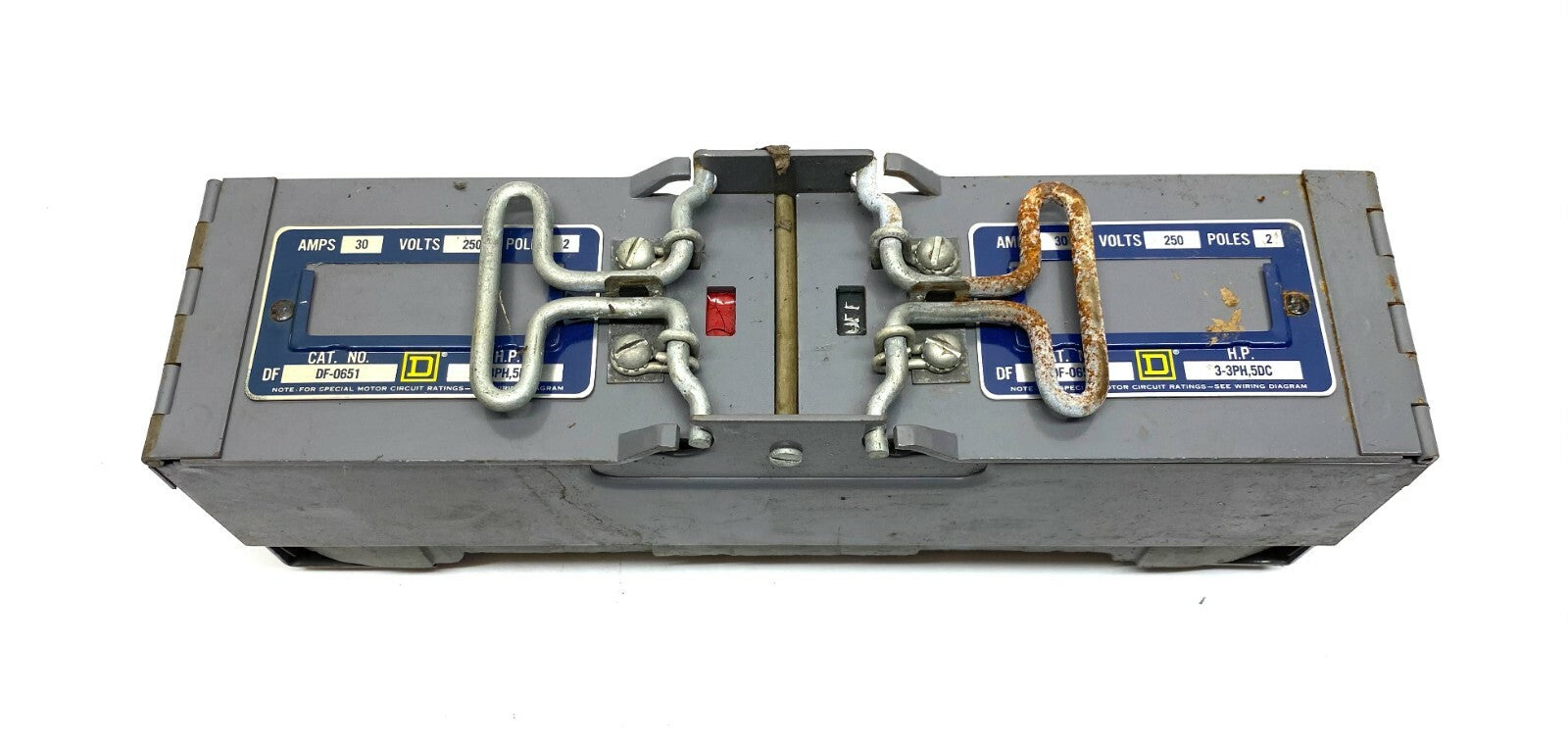 Square D DF-0651 Fusible Switch 30A 250V 2 Pole - Maverick Industrial Sales