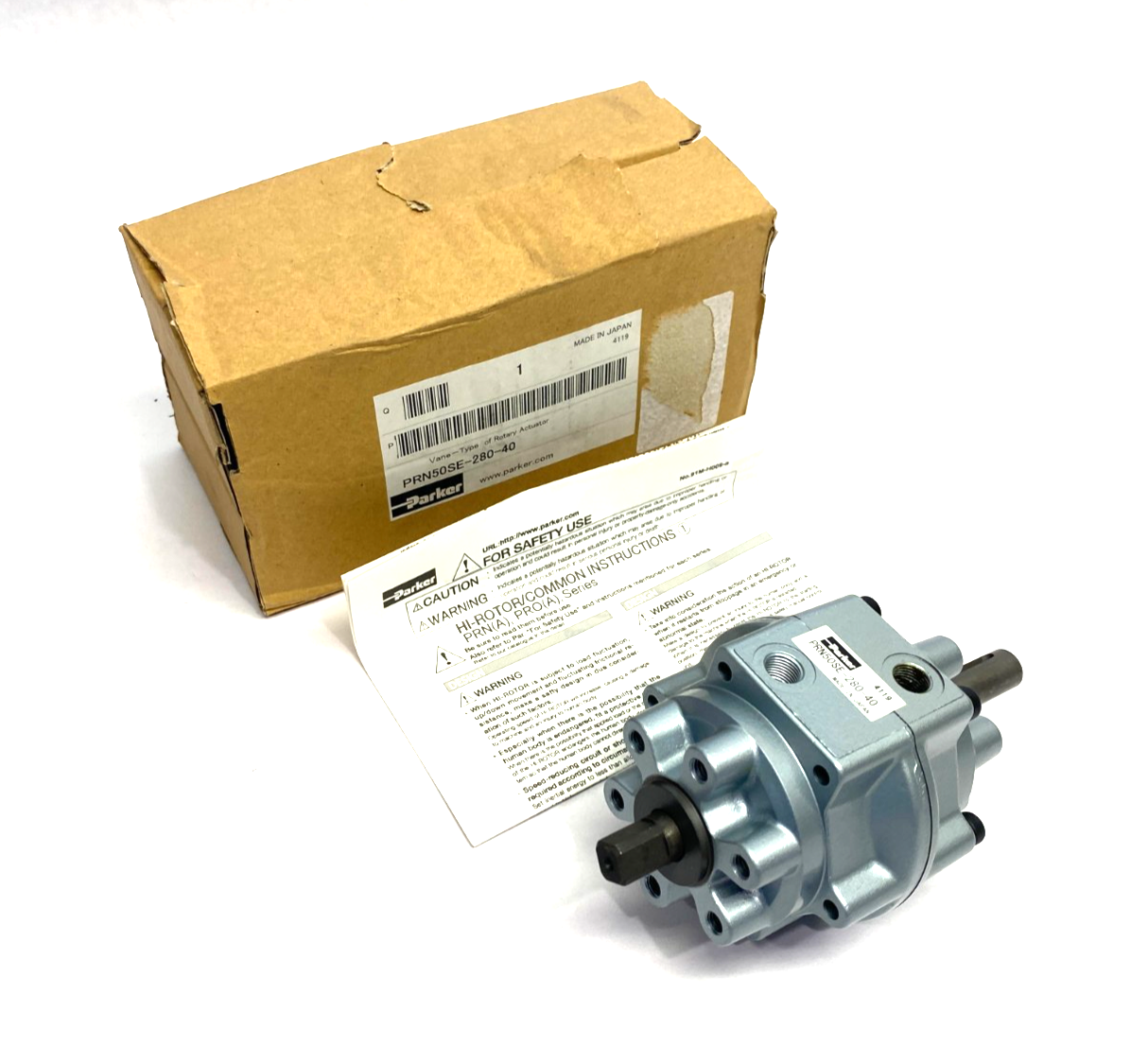 Parker PRN50SE-280-40 Compact Vane-Type Pneumatic Rotary Actuator - New – Open box - Maverick Industrial Sales