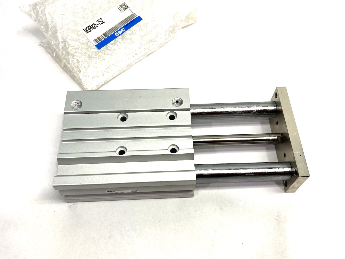 MGPM25-75Z | SMC Compact Pneumatic Guide Cylinder 25mm Bore 75mm Stroke - New Other - Maverick Industrial Sales