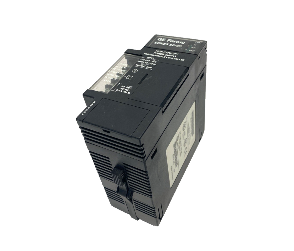 GE Fanuc IC693PWR330G PLC Power Supply 100-240VAC/125VDC 50W, 24VDC 0.8A - Maverick Industrial Sales