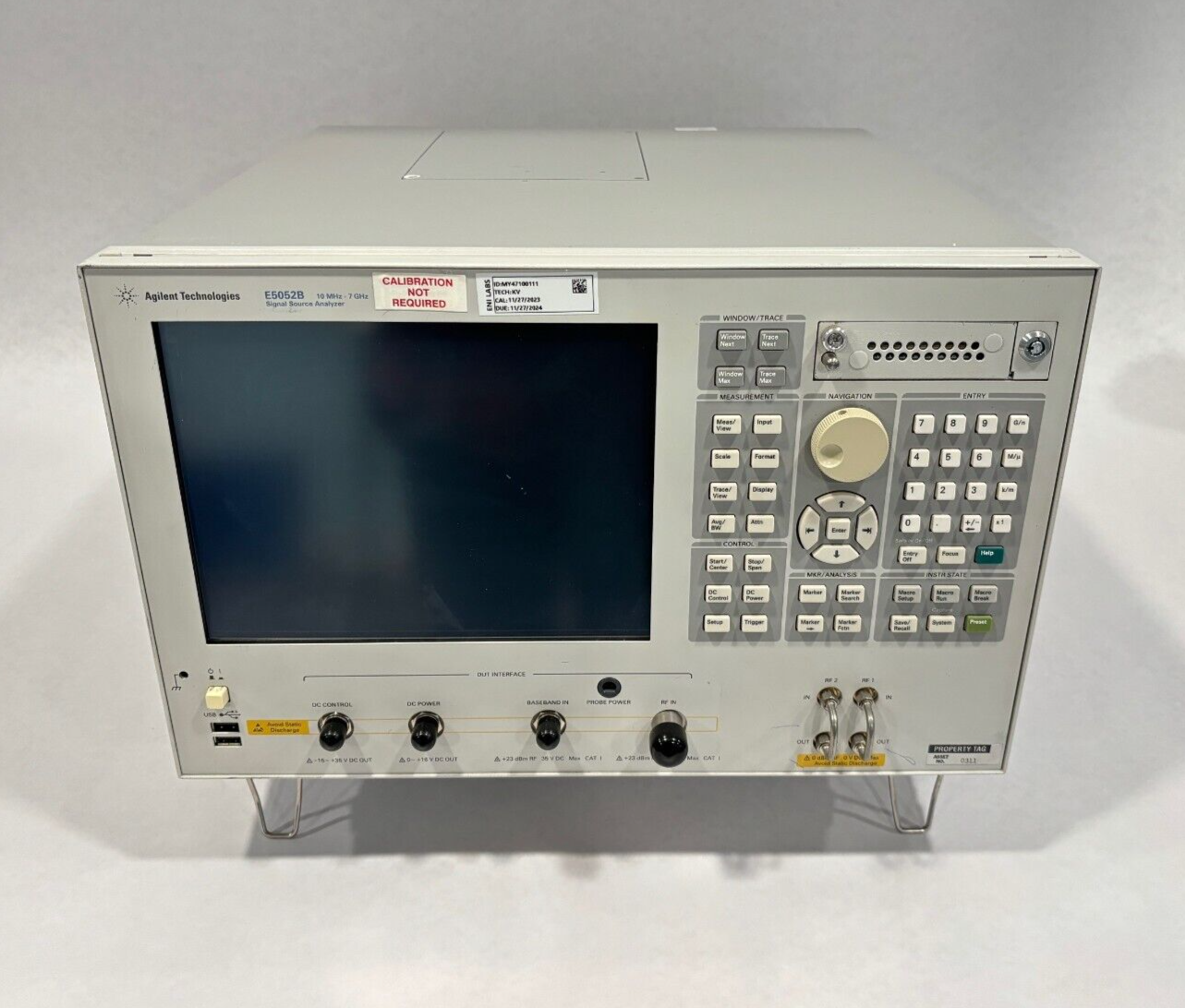 Agilent E5052B Signal Source Analyzer, 10 MHz - 7 GHz, MY47100111 - For parts or not working - Maverick Industrial Sales