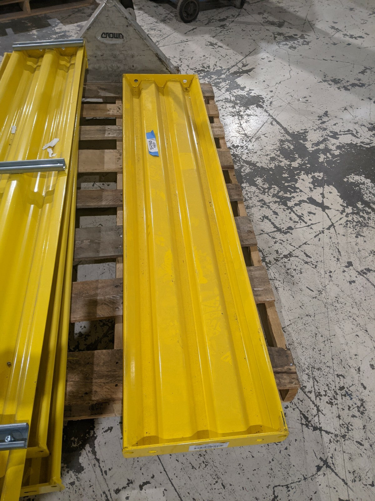 4WZ75A | Grainger 6ft Lift Out Yellow Steel Guard Rail- Used - Maverick Industrial Sales
