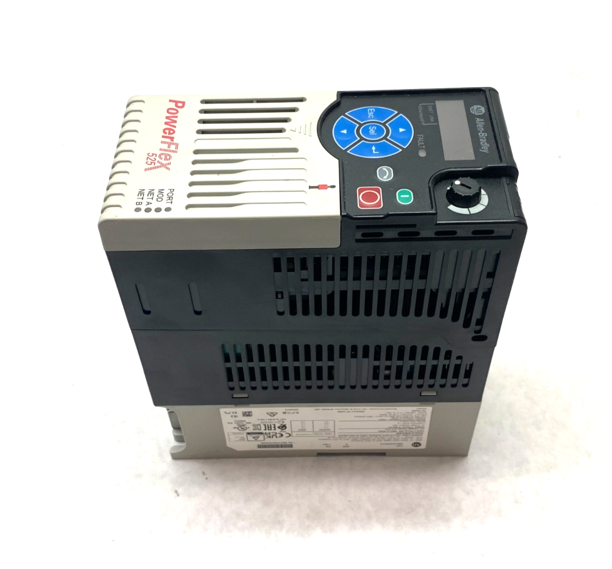 25B-D1P4N114 | Allen Bradley Ser. A PowerFlex 525 0.4kW 0.5HP AC Drive 3-Phase - Used - Maverick Industrial Sales