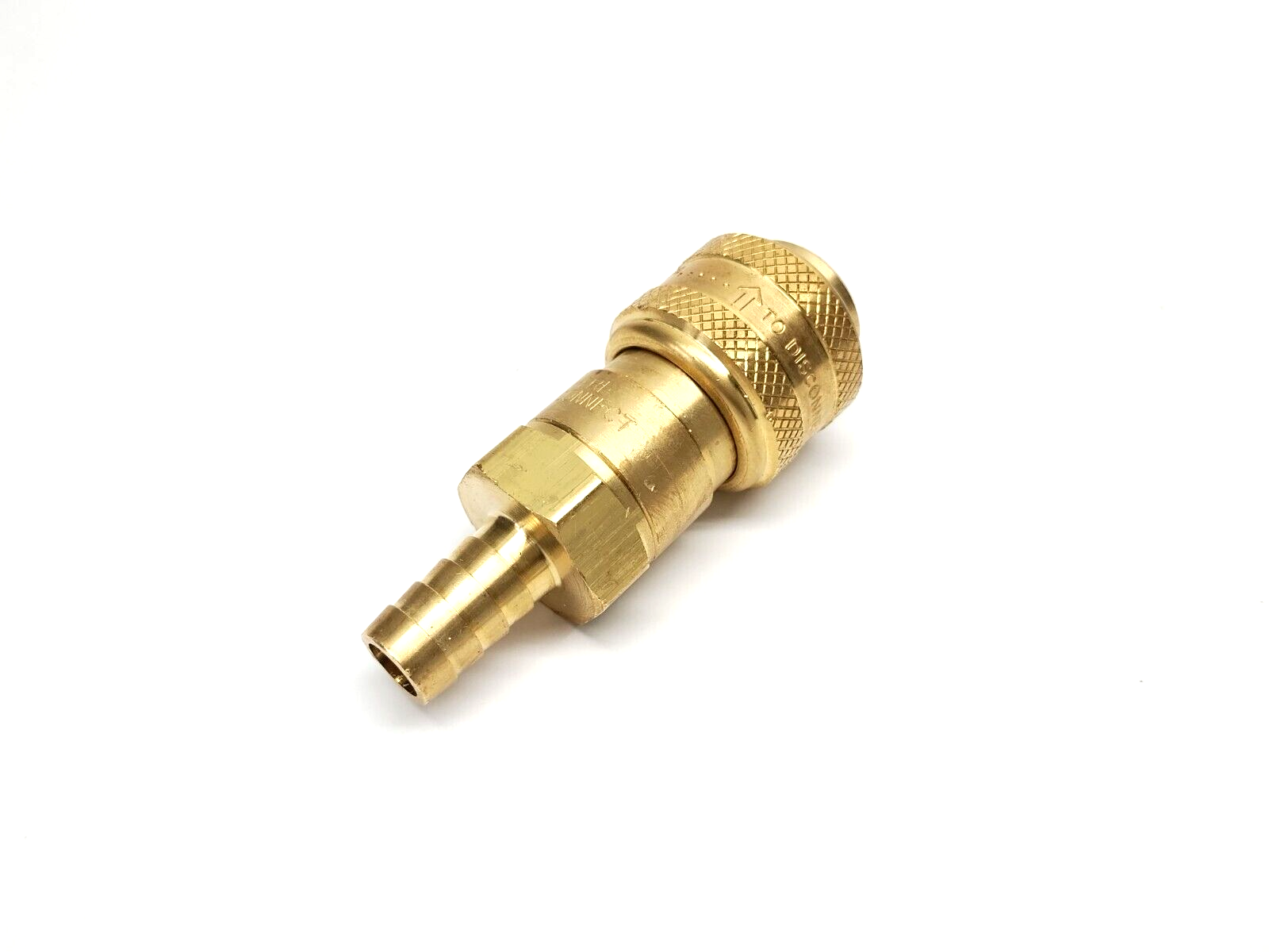 Dixon 4DS4-B Pneumatic Automatic Hose Barb Coupler 1/2" Hose I.D. 1-1/16" Hex - Maverick Industrial Sales
