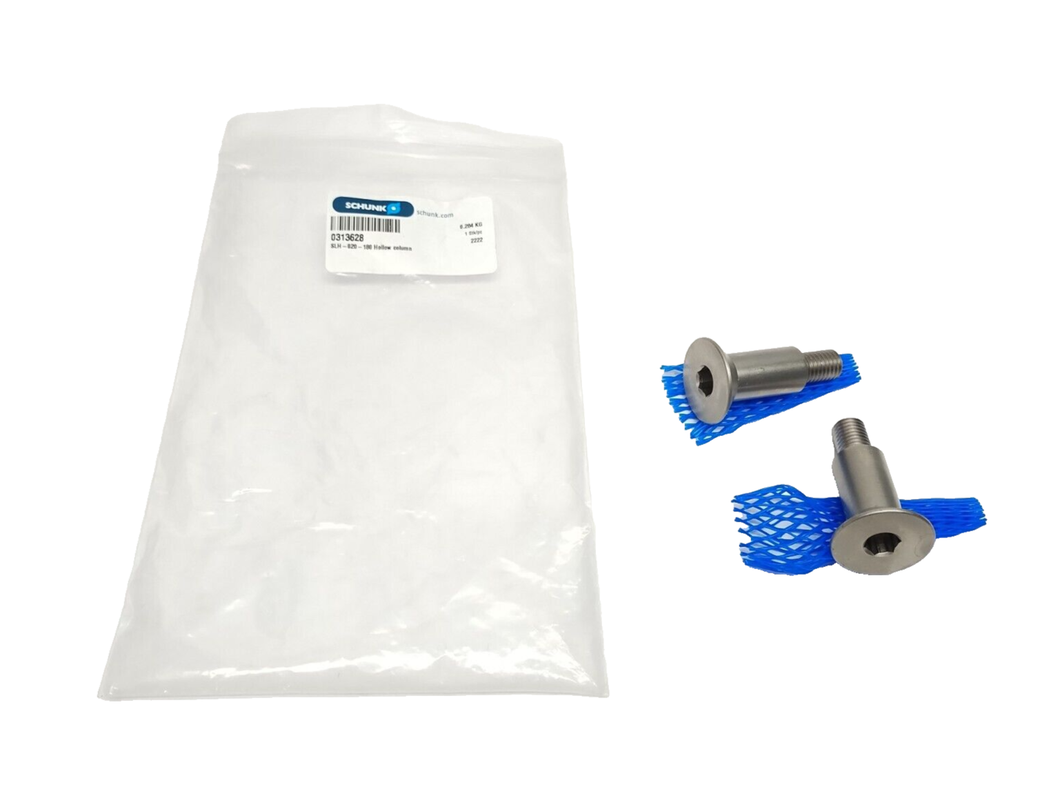 Schunk SLH 20-0180 Hollow Pillar/Column Assembly SLH-020-180 313628 LOT OF 2 - Maverick Industrial Sales