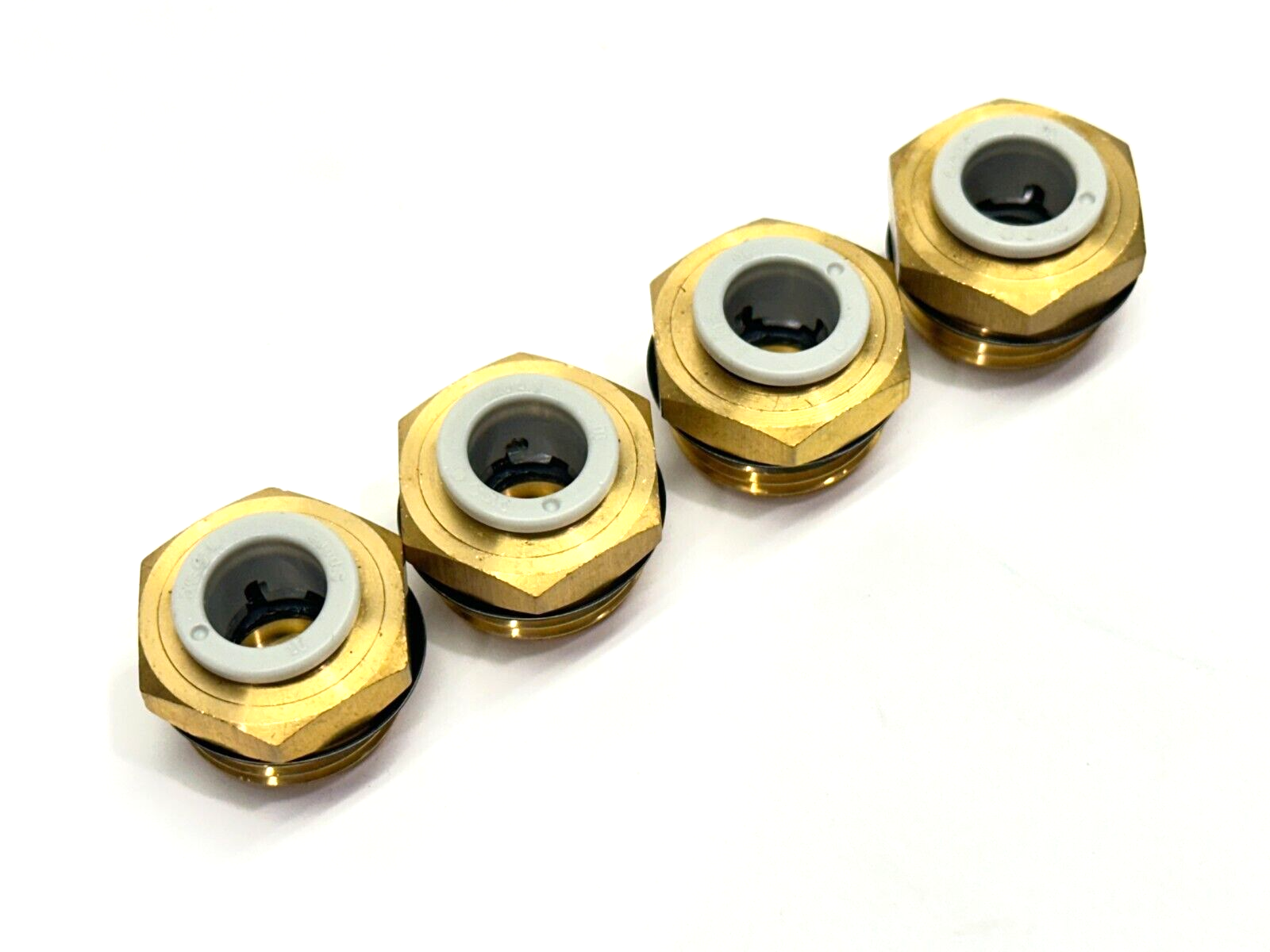 KQ2H10-U04A | SMC Pneumatic Fitting One-Touch 1/2" LOT OF 4 - New – Open box - Maverick Industrial Sales