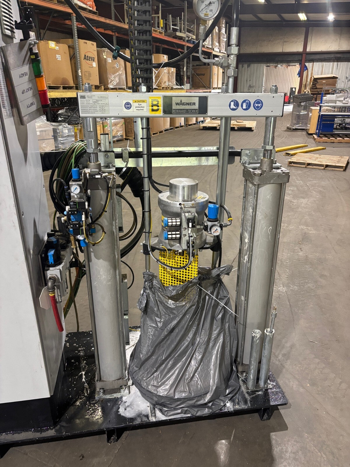 Wagner Reinhardt-Technic Conti Flow Robot Controller with (2) Feeding Unit 2000 - Used - Maverick Industrial Sales