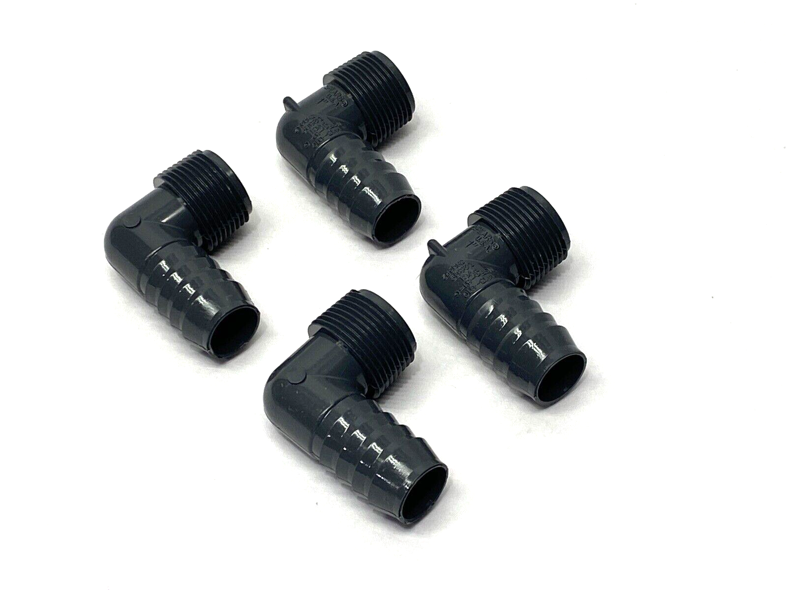 Spears 1413-010 Barbed Insert 1" x Male 1" PVC Elbow LOT OF 4 - New – Open box - Maverick Industrial Sales