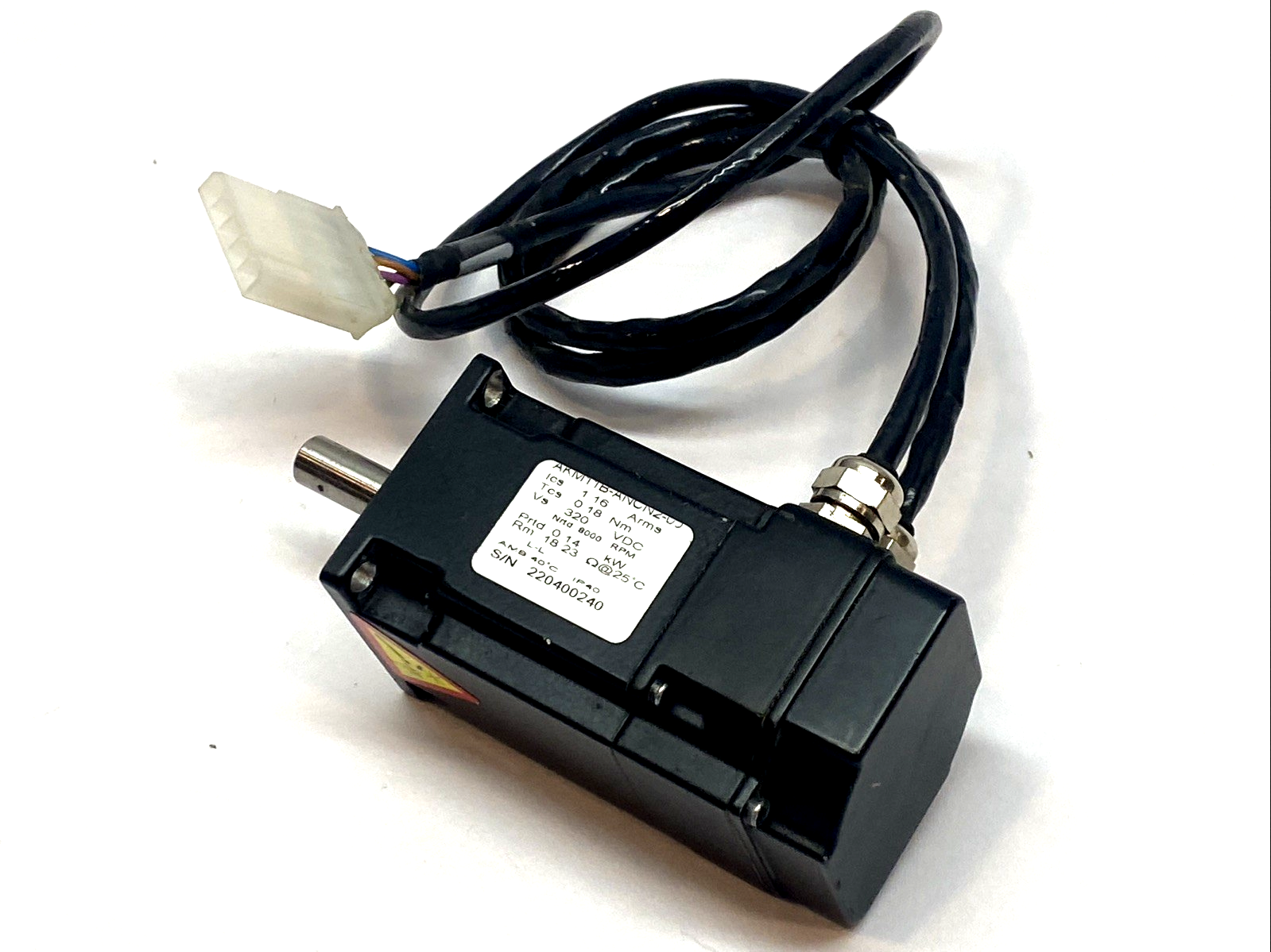 AKM11B-ANCN2-00 | Kollmorgen AC Servo Motor 40mm- For parts or not working - Maverick Industrial Sales