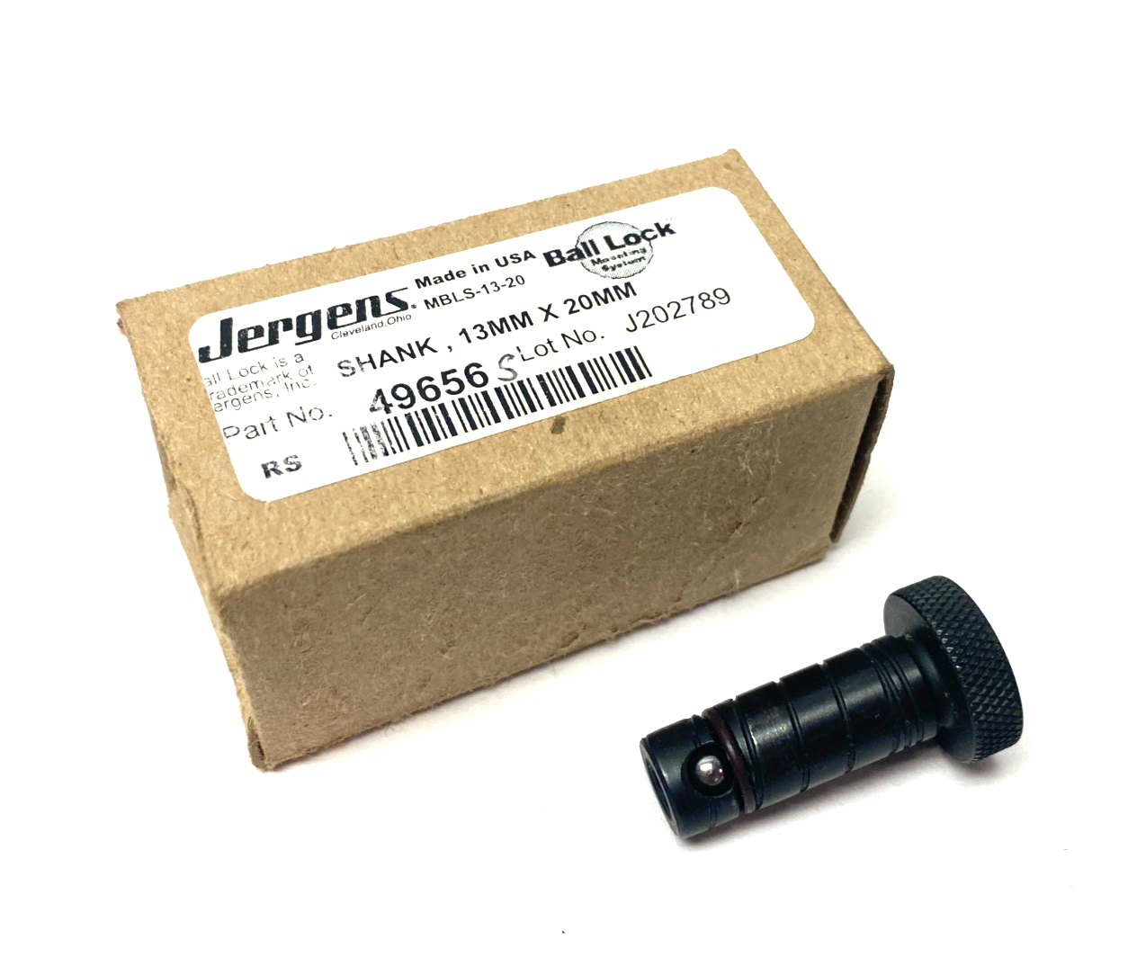Jergens 49656-S Ball-Lock Fast Acting Shank 13mm x 20mm BALL LOCK ONLY - Maverick Industrial Sales